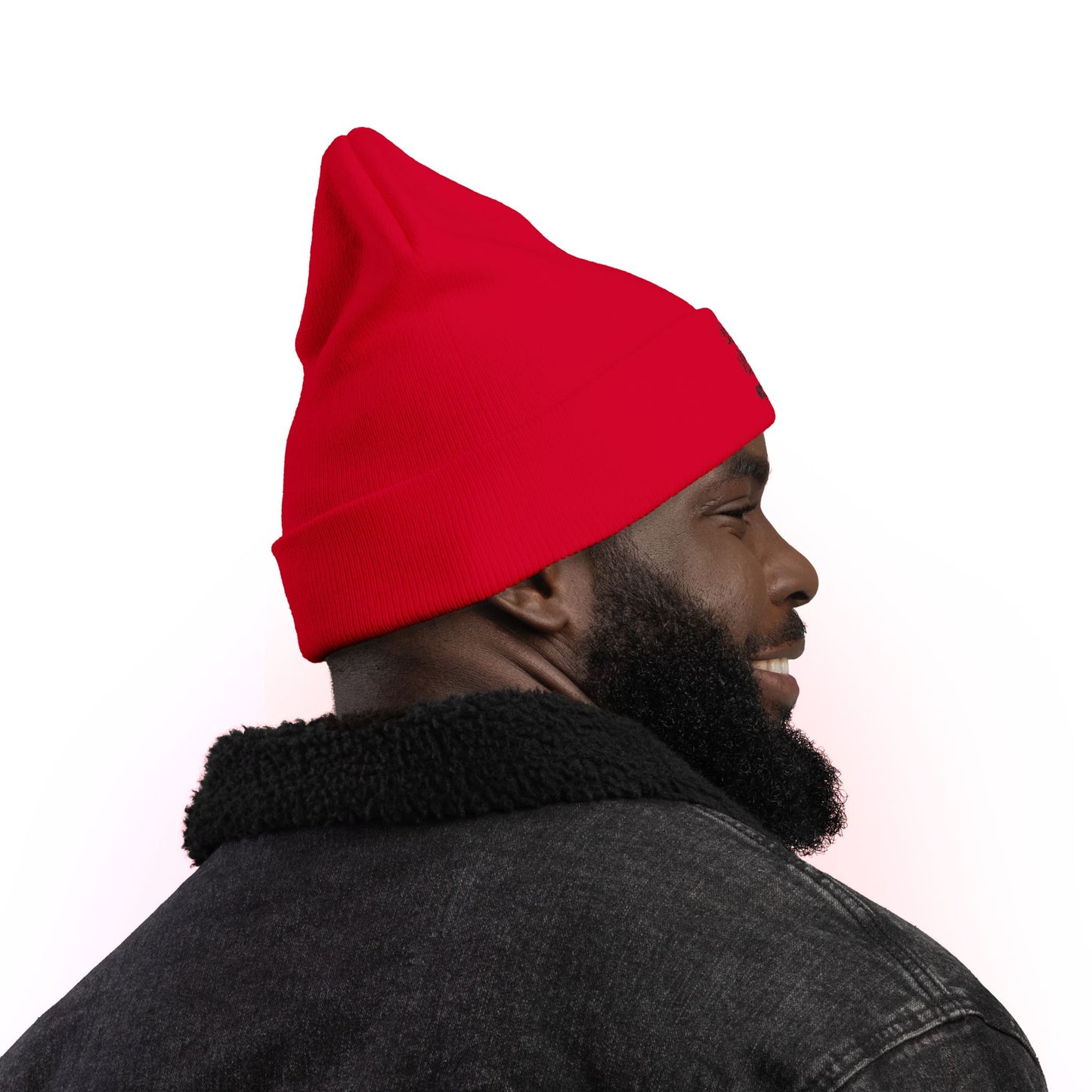 Dad Vibes Only Embroidered Knit Beanie