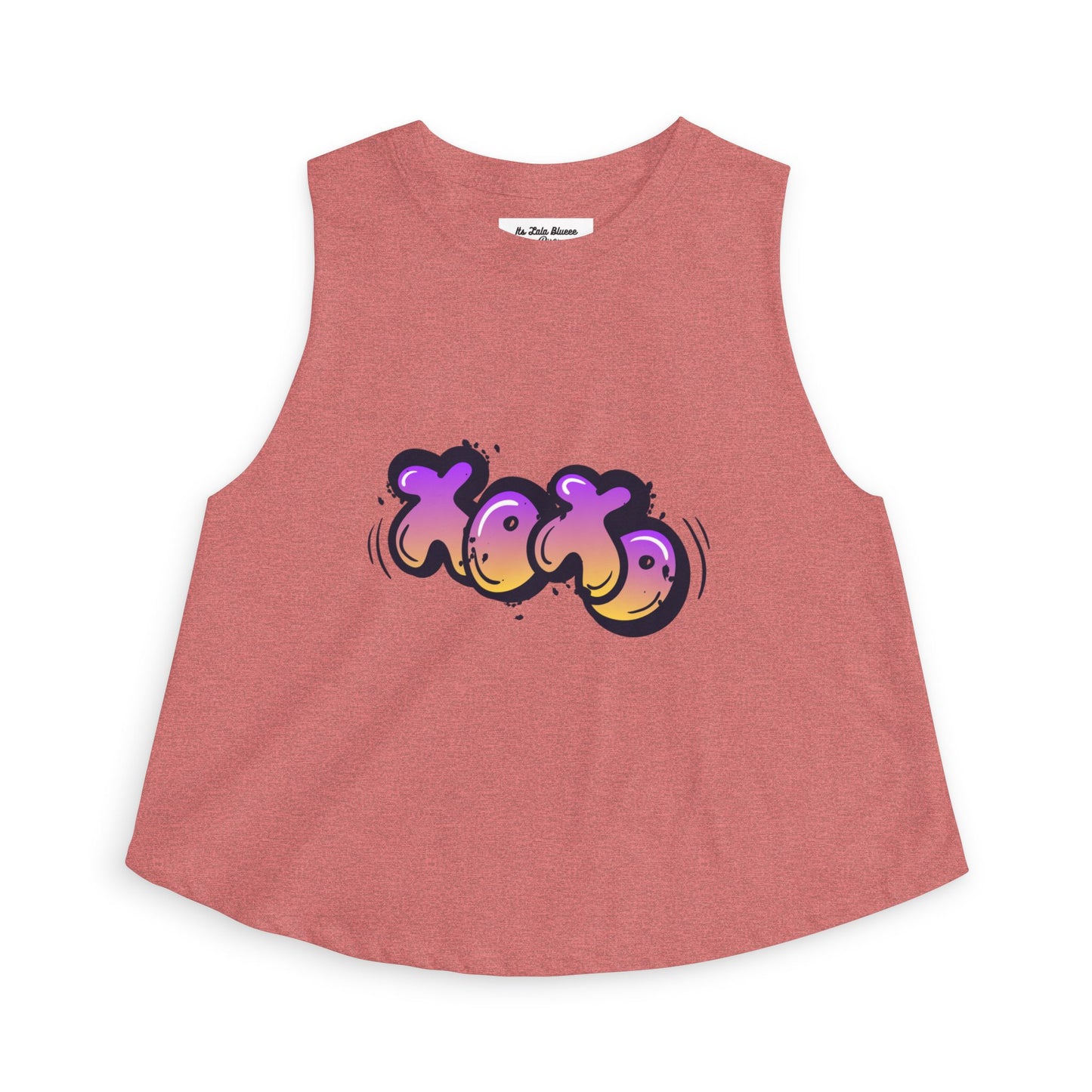 XOXO Graffiti Crop Top — Women’s Trendy Valentine Streetwear