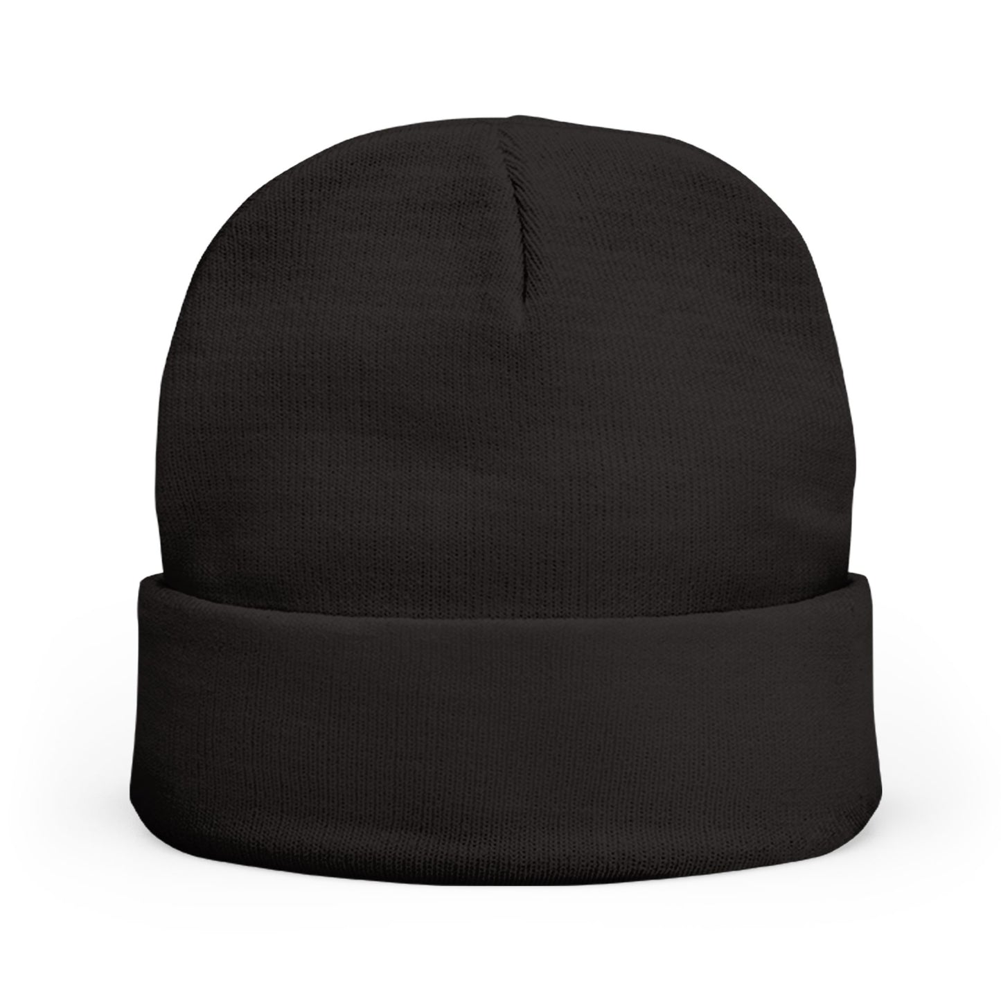 Embroidered 'DAD' Knit Beanie – Floral Accent Winter Hat for Fathers