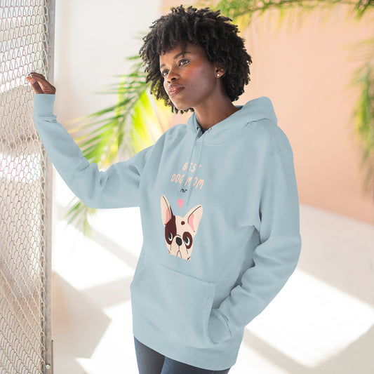 French Bulldog Love Hoodie — Cute Dog Paw Print Graphic Sweatshirt