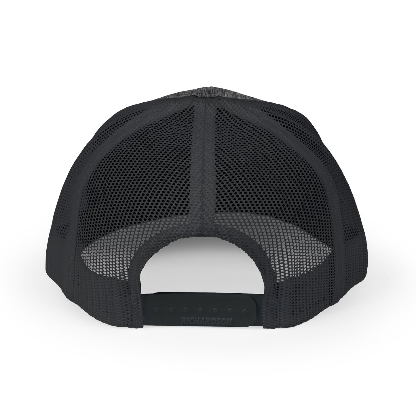 Strong Snapback Trucker Cap — Bold Red Text Mesh Baseball Hat