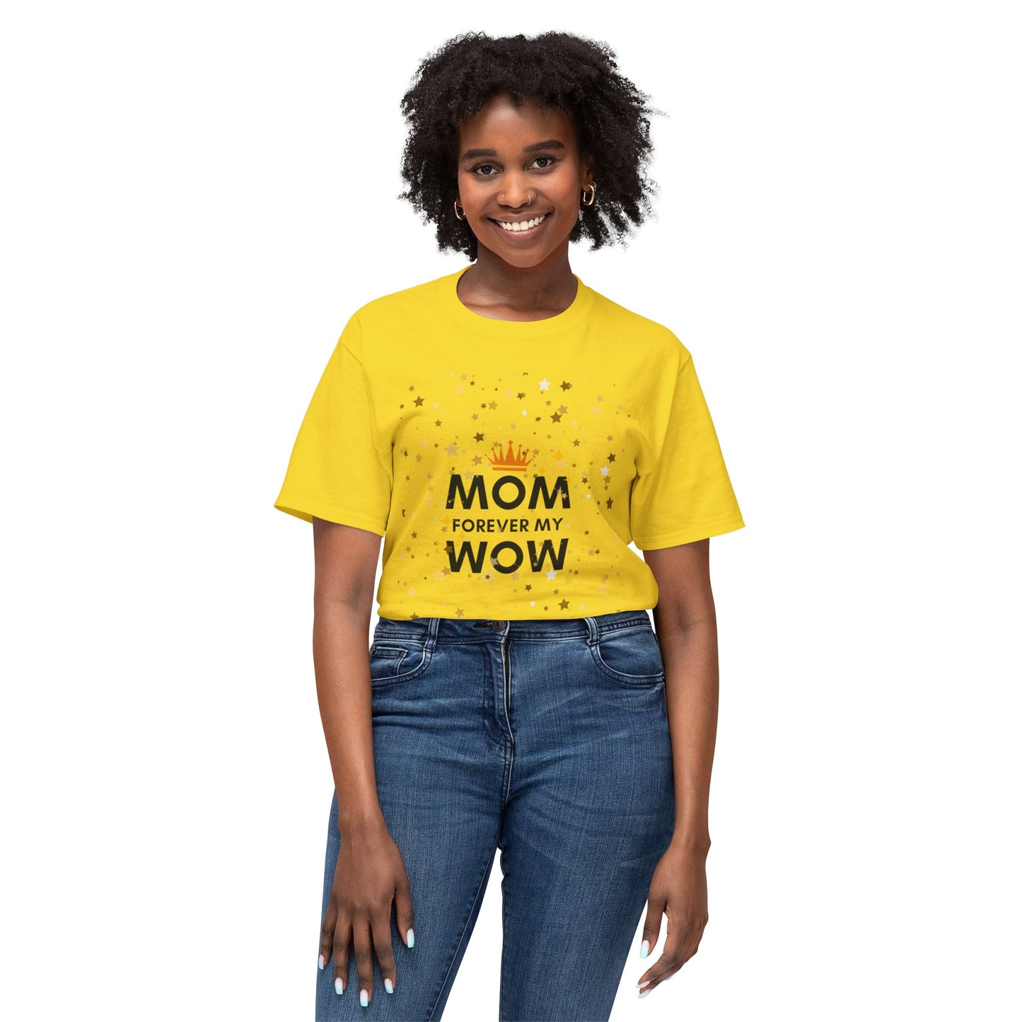 Mom Forever My Wow T-Shirt — Mother's Day Celebration Tee with Gold Stars