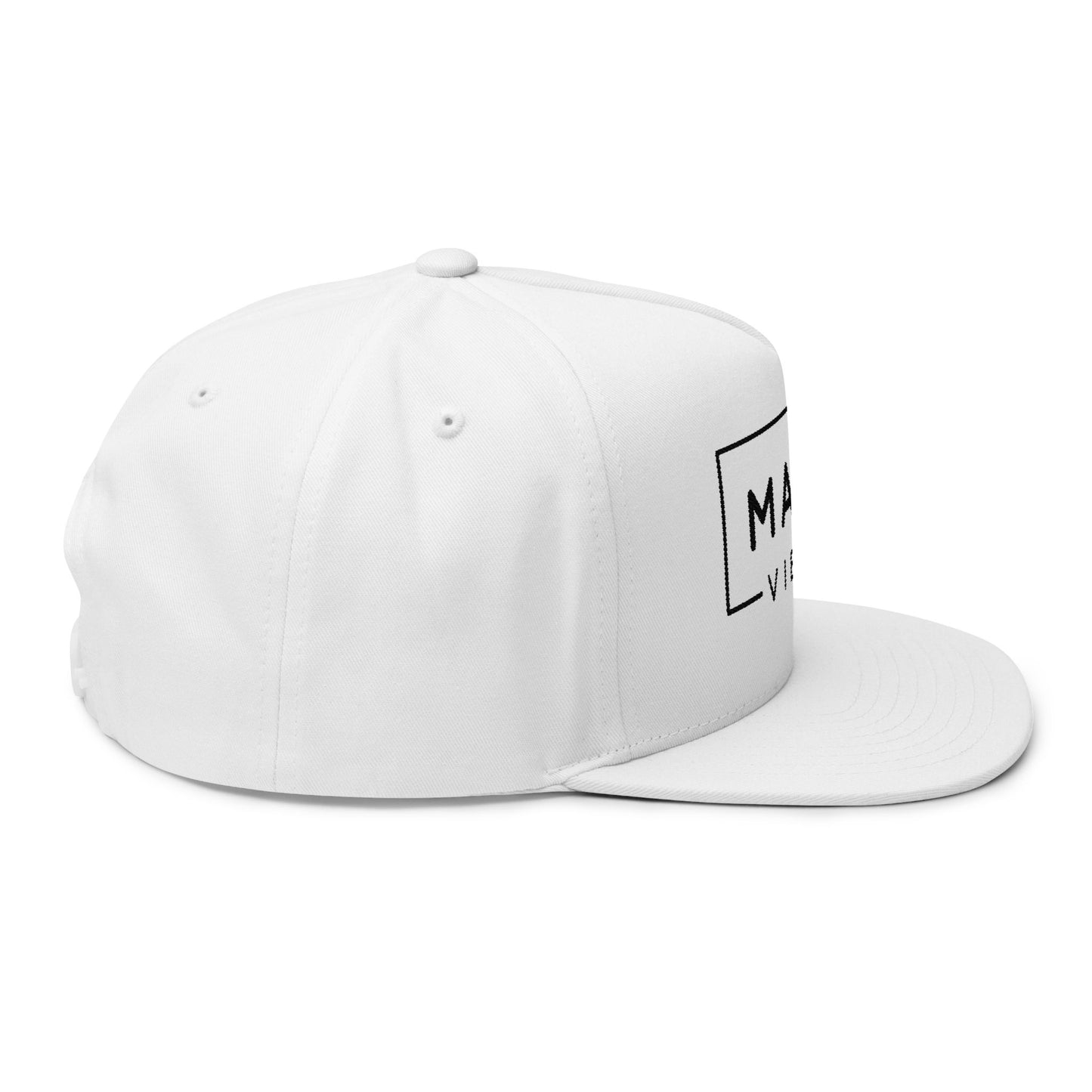 Mama Vibes Embroidered Flat Bill Cap