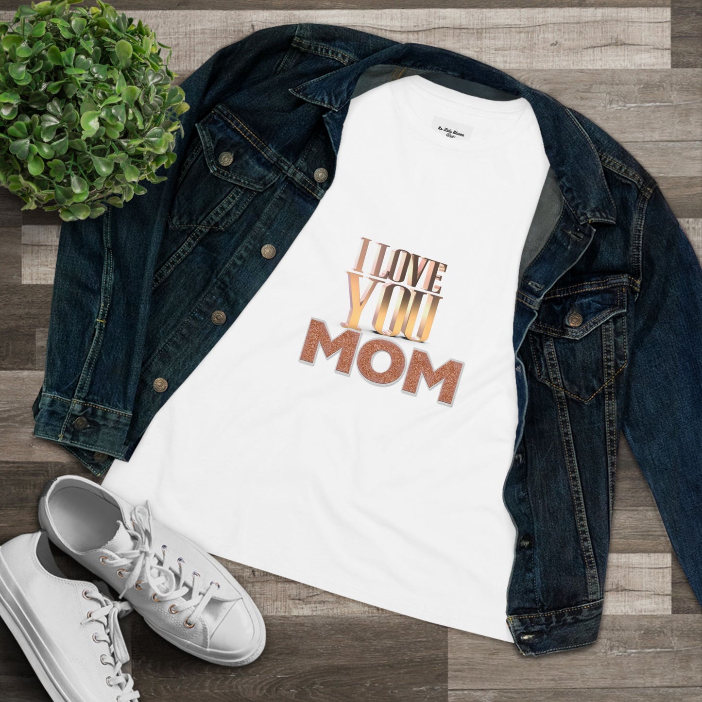 I Love You Mom Cotton Tee - Perfect Gift for Mother's Day