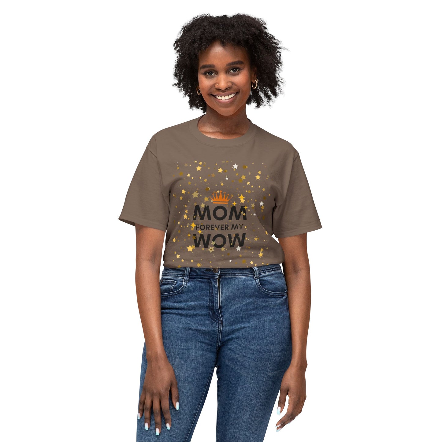 Mom Forever My Wow T-Shirt — Mother's Day Celebration Tee with Gold Stars