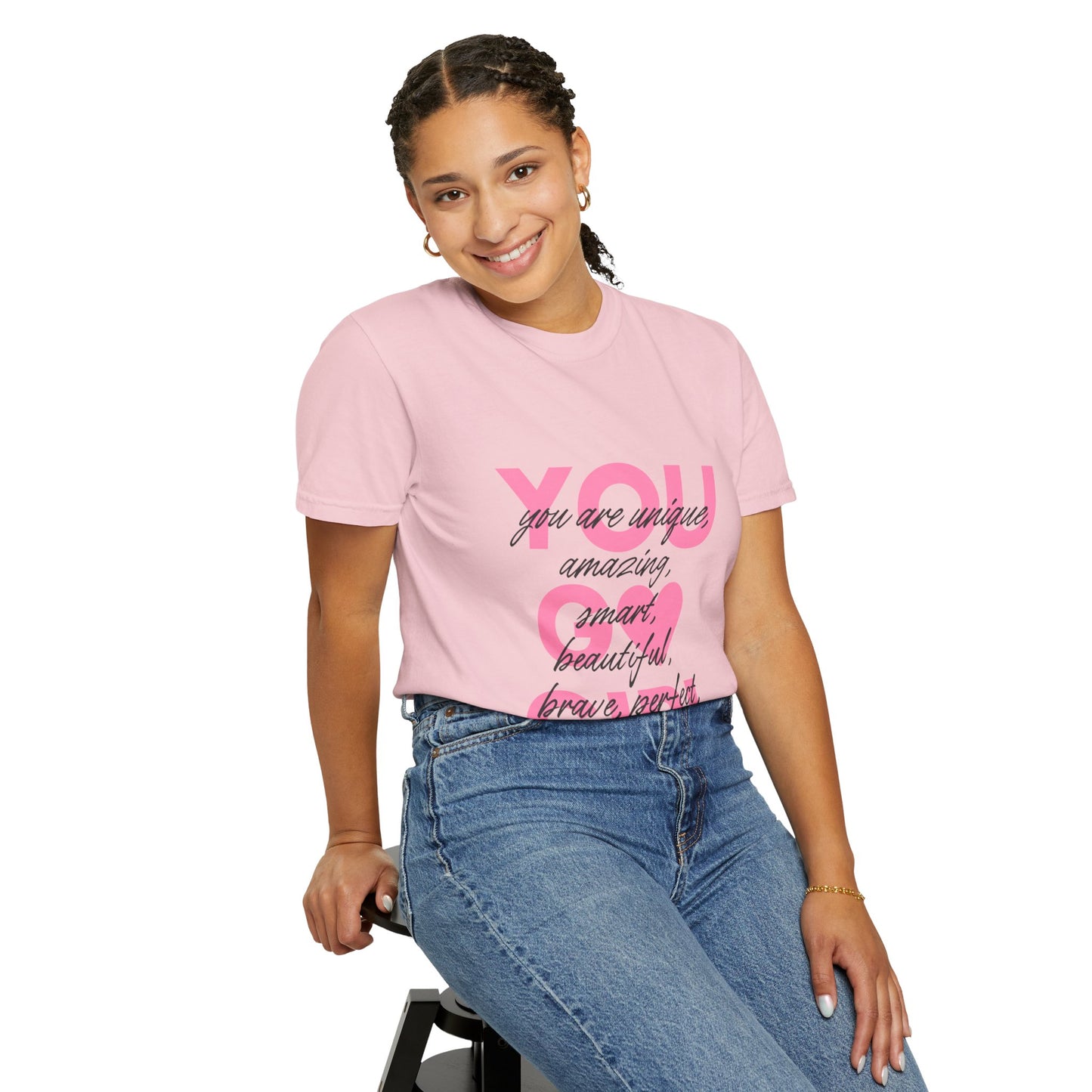 You Go Girl T-Shirt — Pink Heart Inspirational Women’s Tee