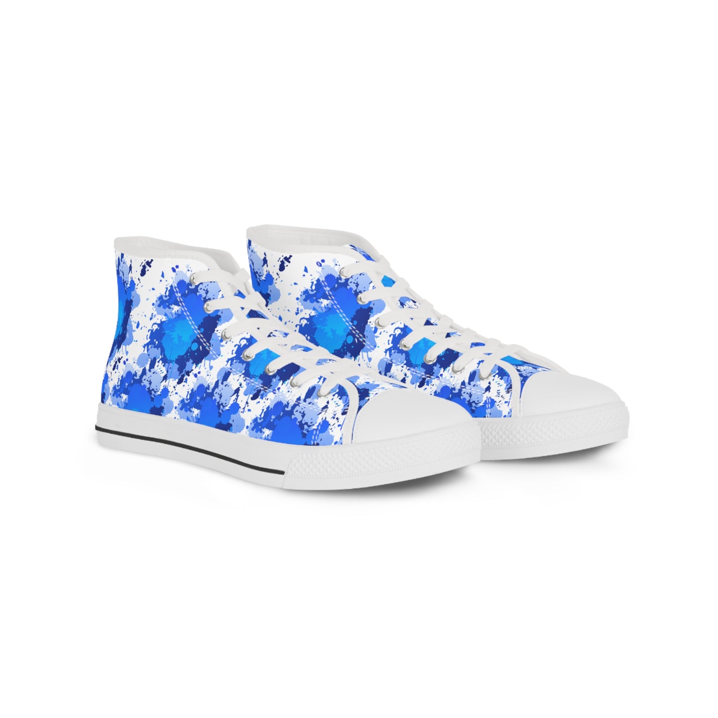Blue Cloud Tie-Dye High Top Sneakers