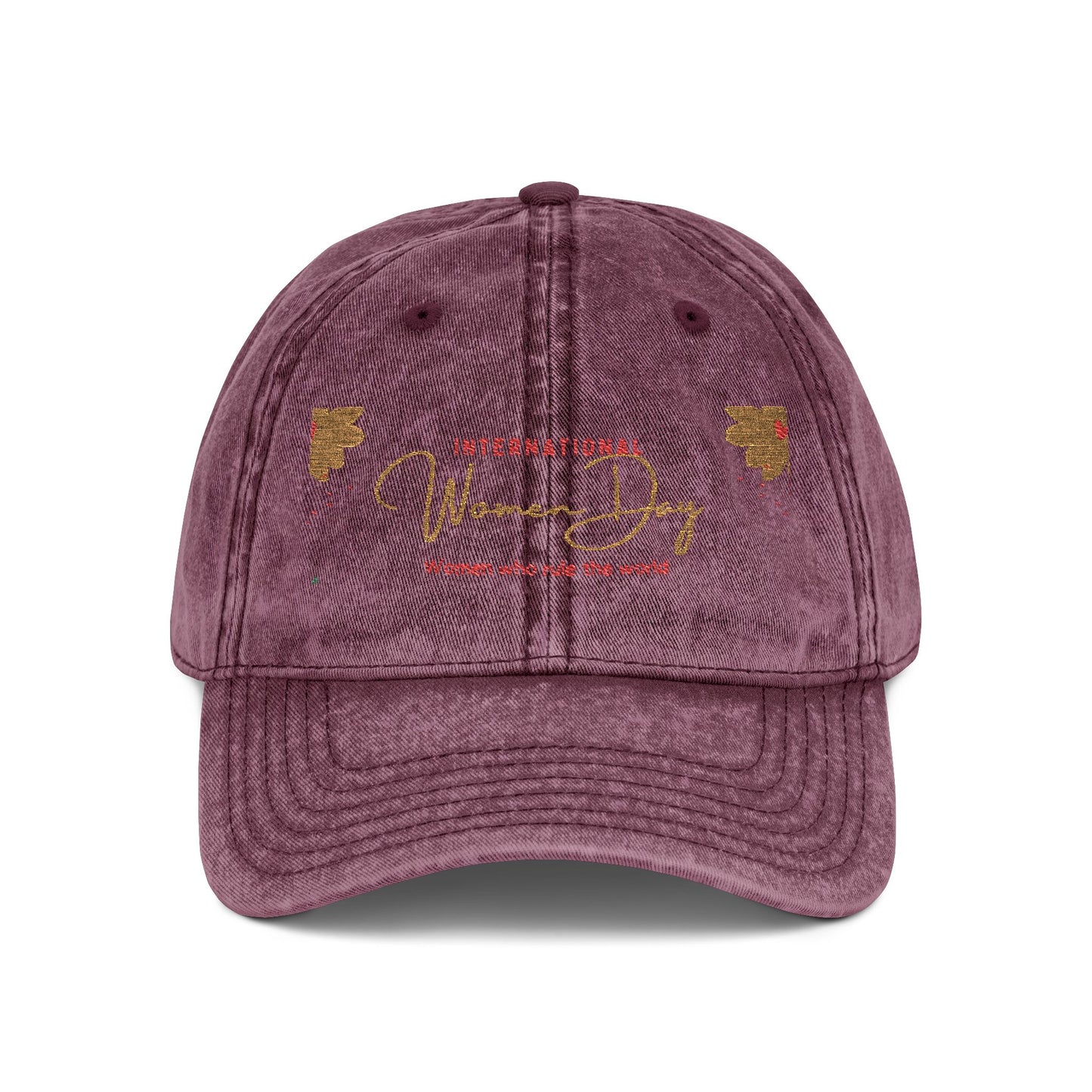 Vintage Embroidered Baseball Cap - Retro Distressed 'Vintage City' Logo