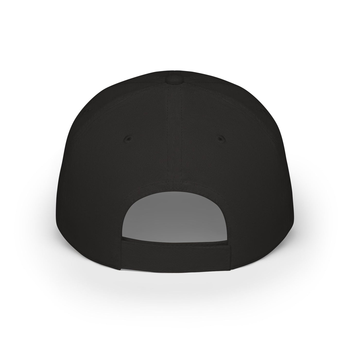 Queen Crown Baseball Cap — Red Low Profile Hat with Gold "QUEEN" Text
