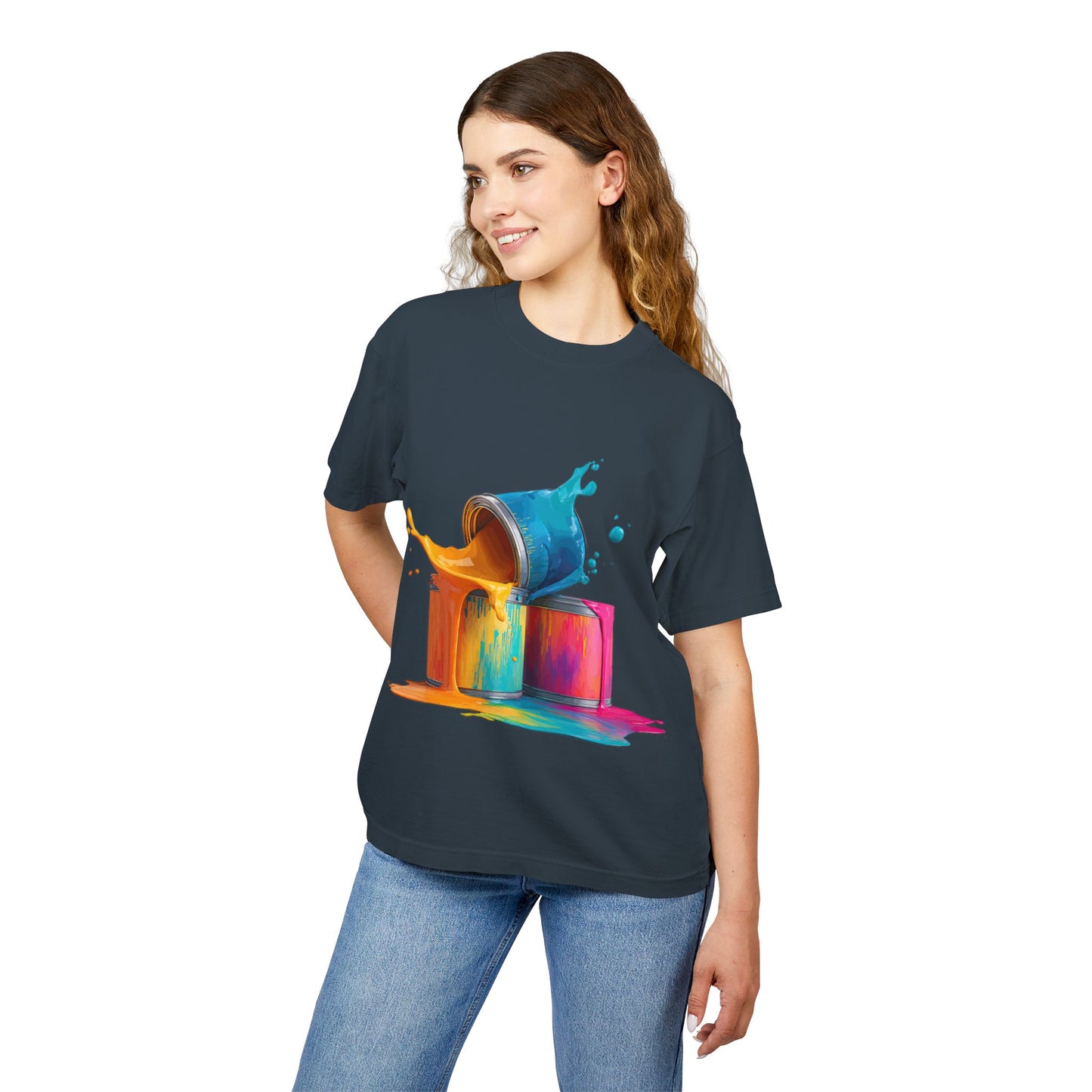 Paint Splash T-Shirt — Colorful Pour Painting Graphic Tee