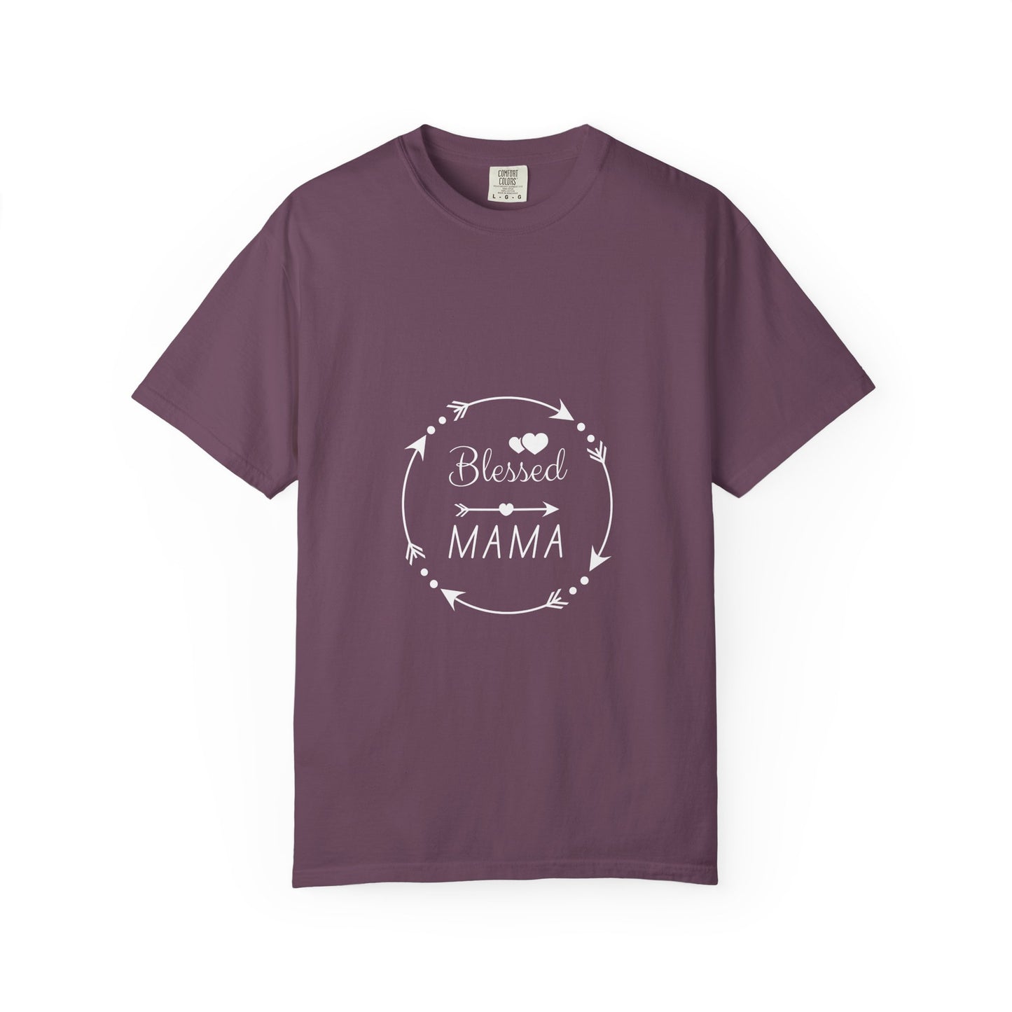 Blessed Mama T-Shirt – Floral Wreath Mother's Day Gift