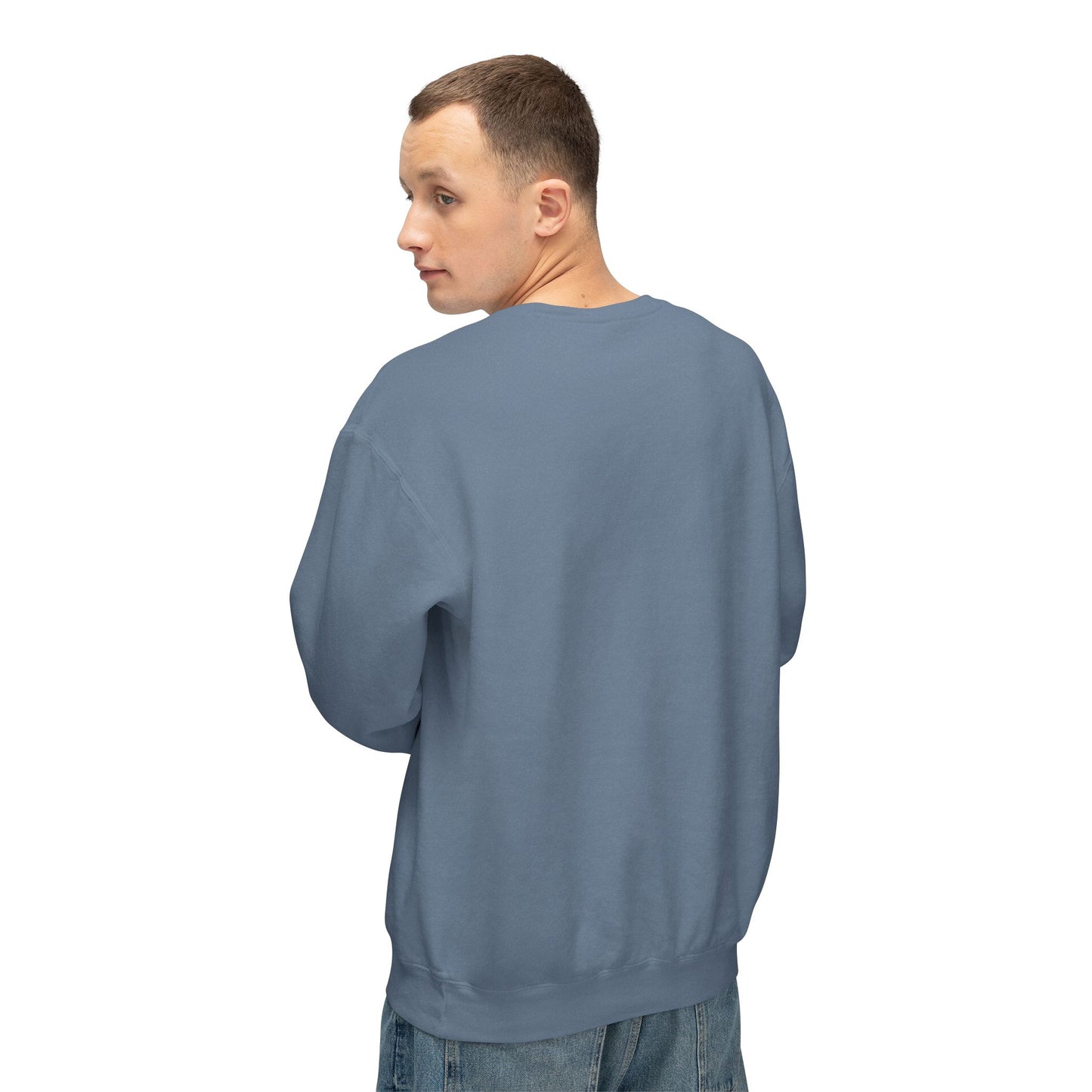 Father's Day Crewneck Sweatshirt – Blue Heart Happy Father's Day Design