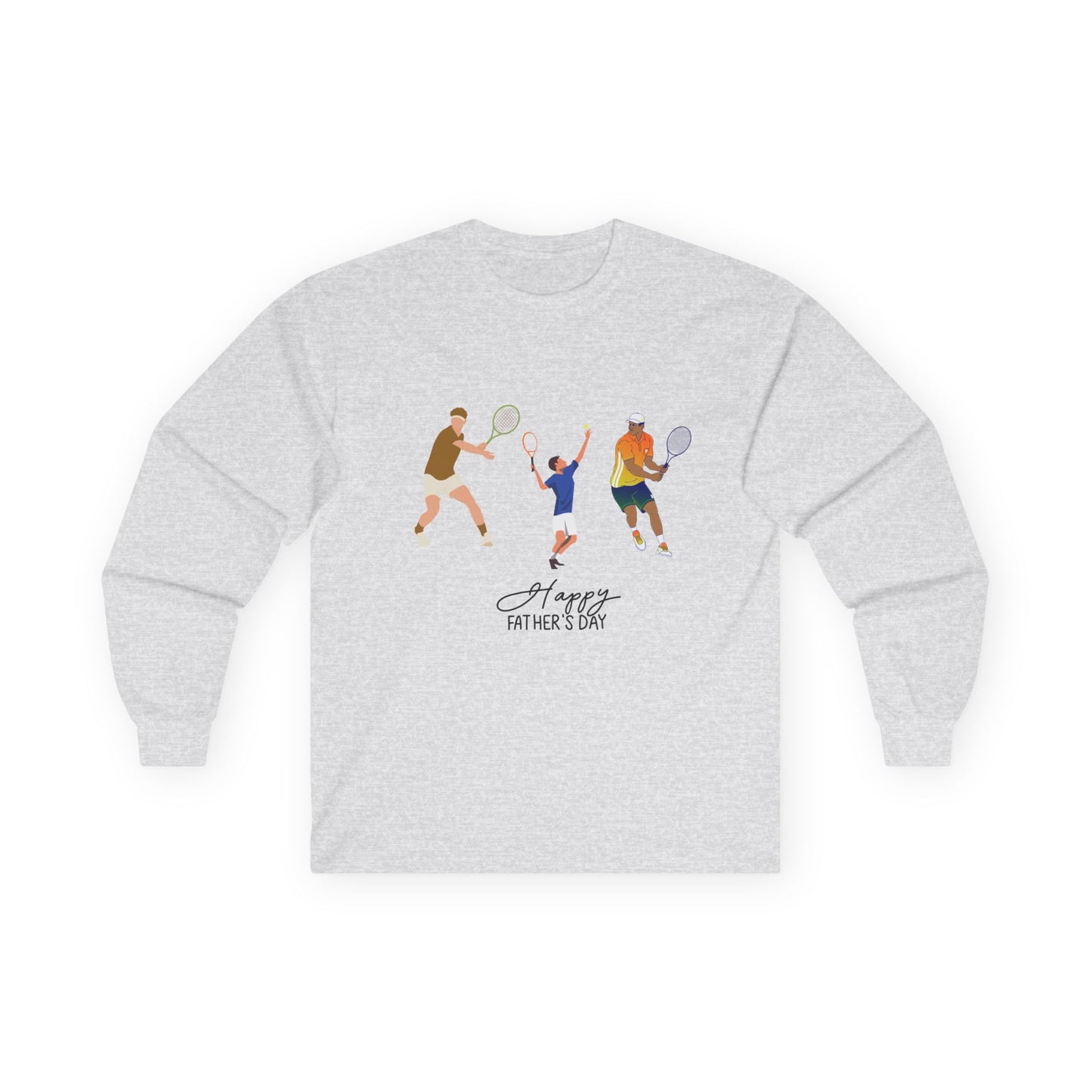 Father's Day Tennis Family Long Sleeve Tee