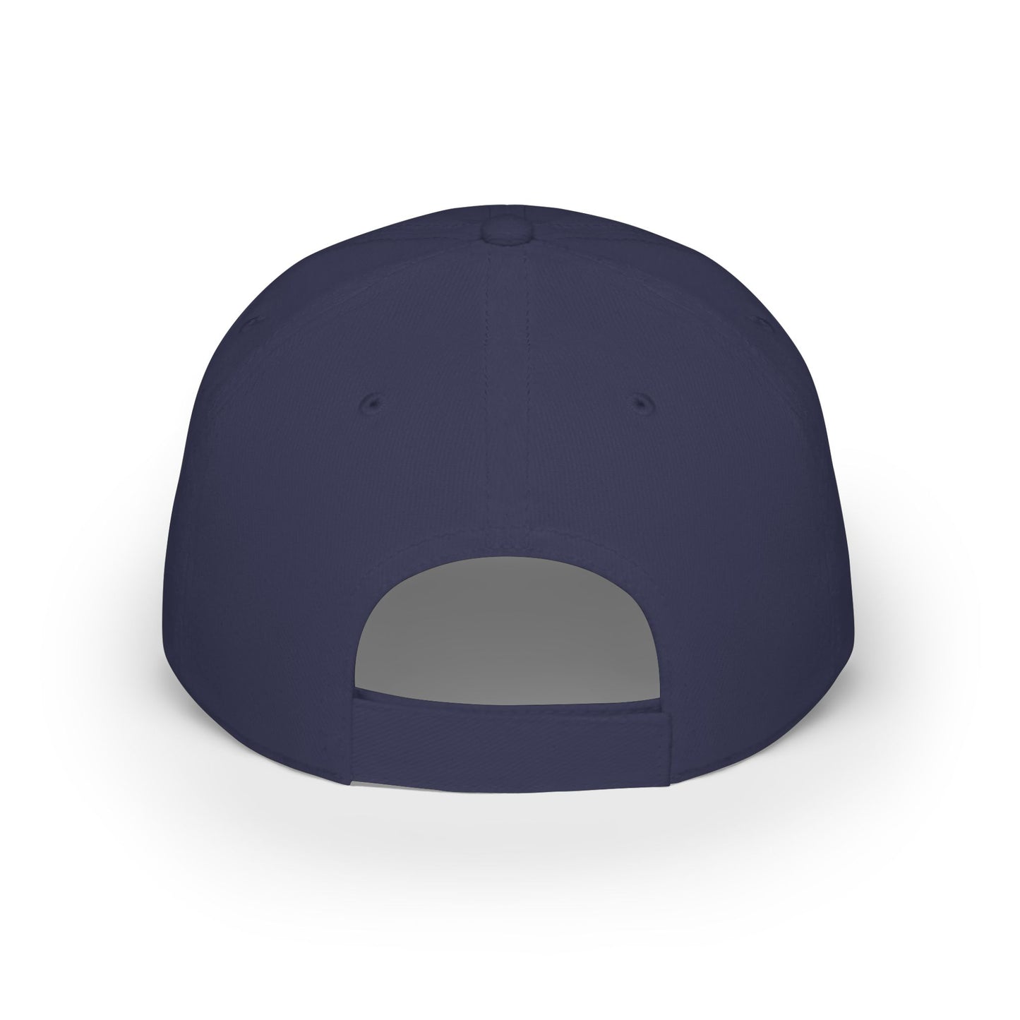 Queen Crown Baseball Cap — Red Low Profile Hat with Gold "QUEEN" Text
