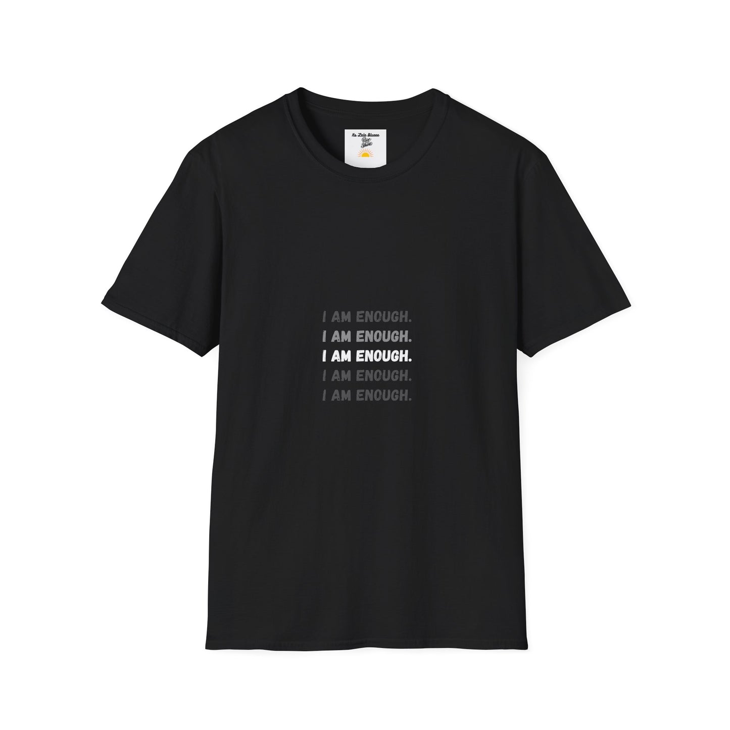 I Am Enough T-Shirt — Minimalist Positive Affirmation Tee