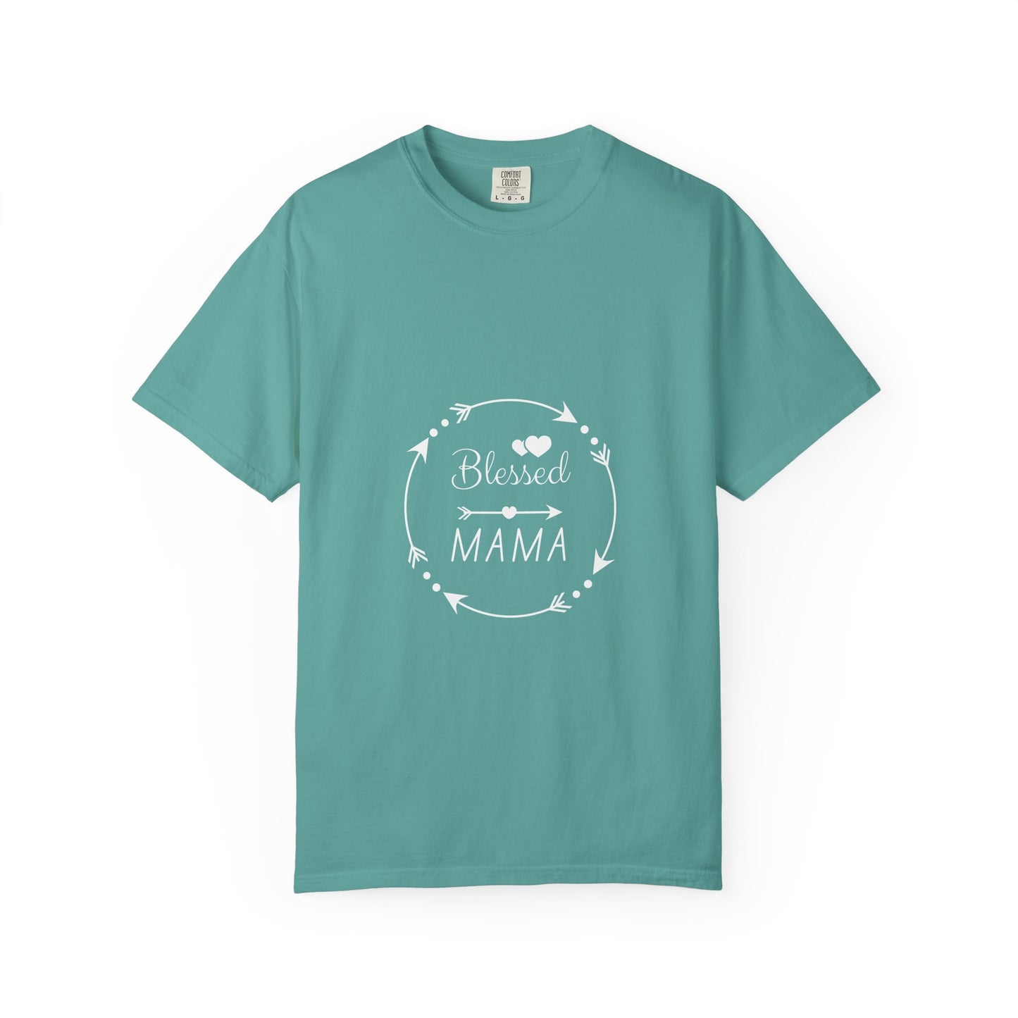 Blessed Mama T-Shirt – Floral Wreath Mother's Day Gift
