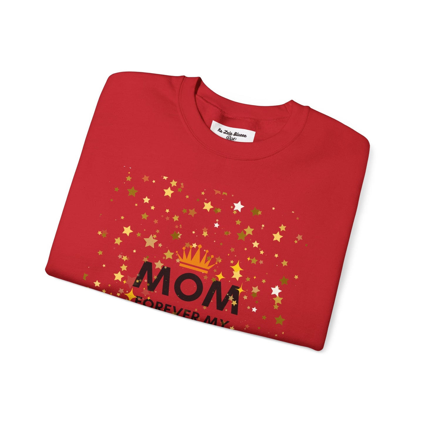 Mom Forever My Wow Crewneck Sweatshirt — Mother's Day Gift, Sparkle Crown Design