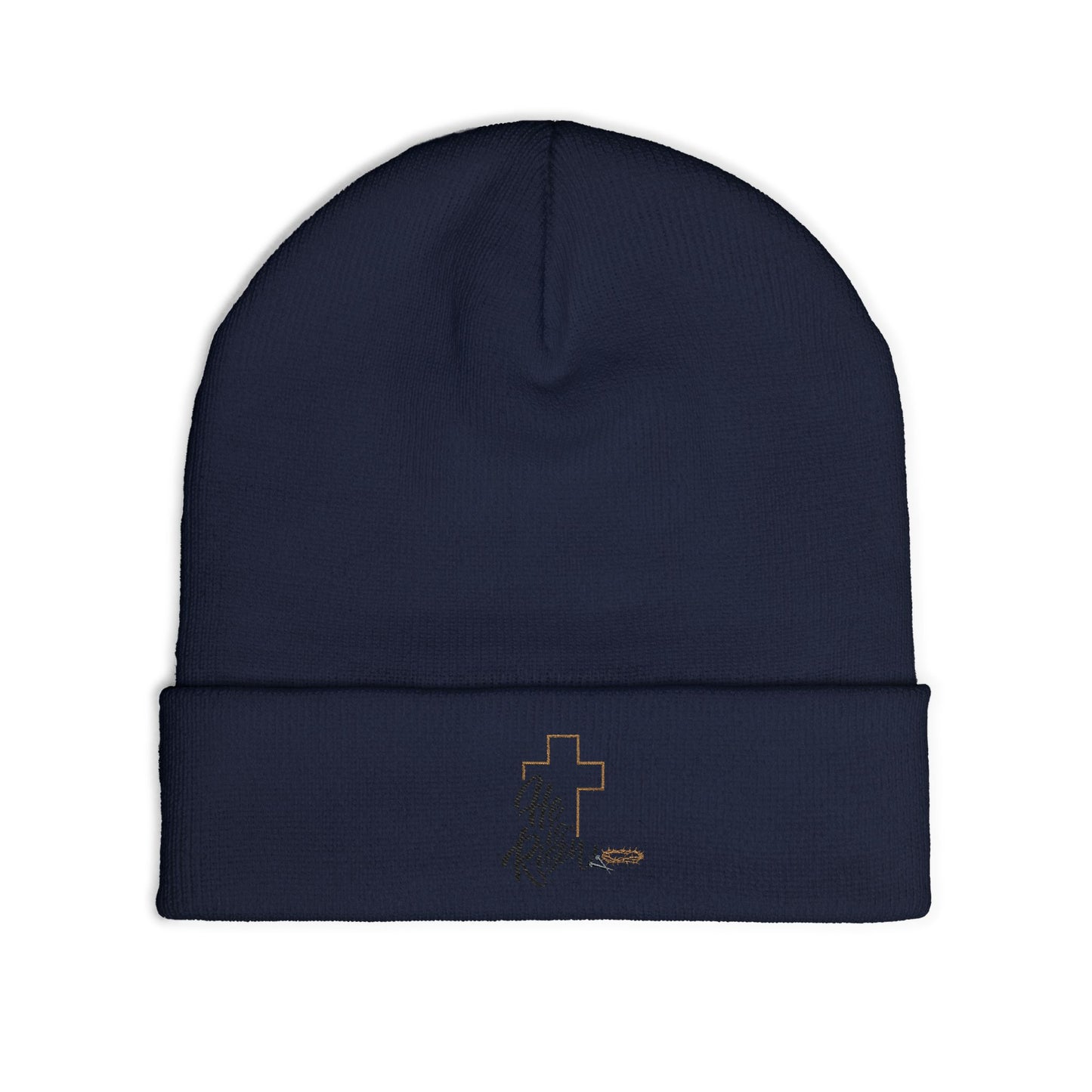 He Is Risen Embroidered Knit Beanie