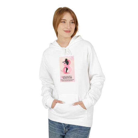 Hoodie - Pink Floral ‘Women’s Day’ Illustration Pullover