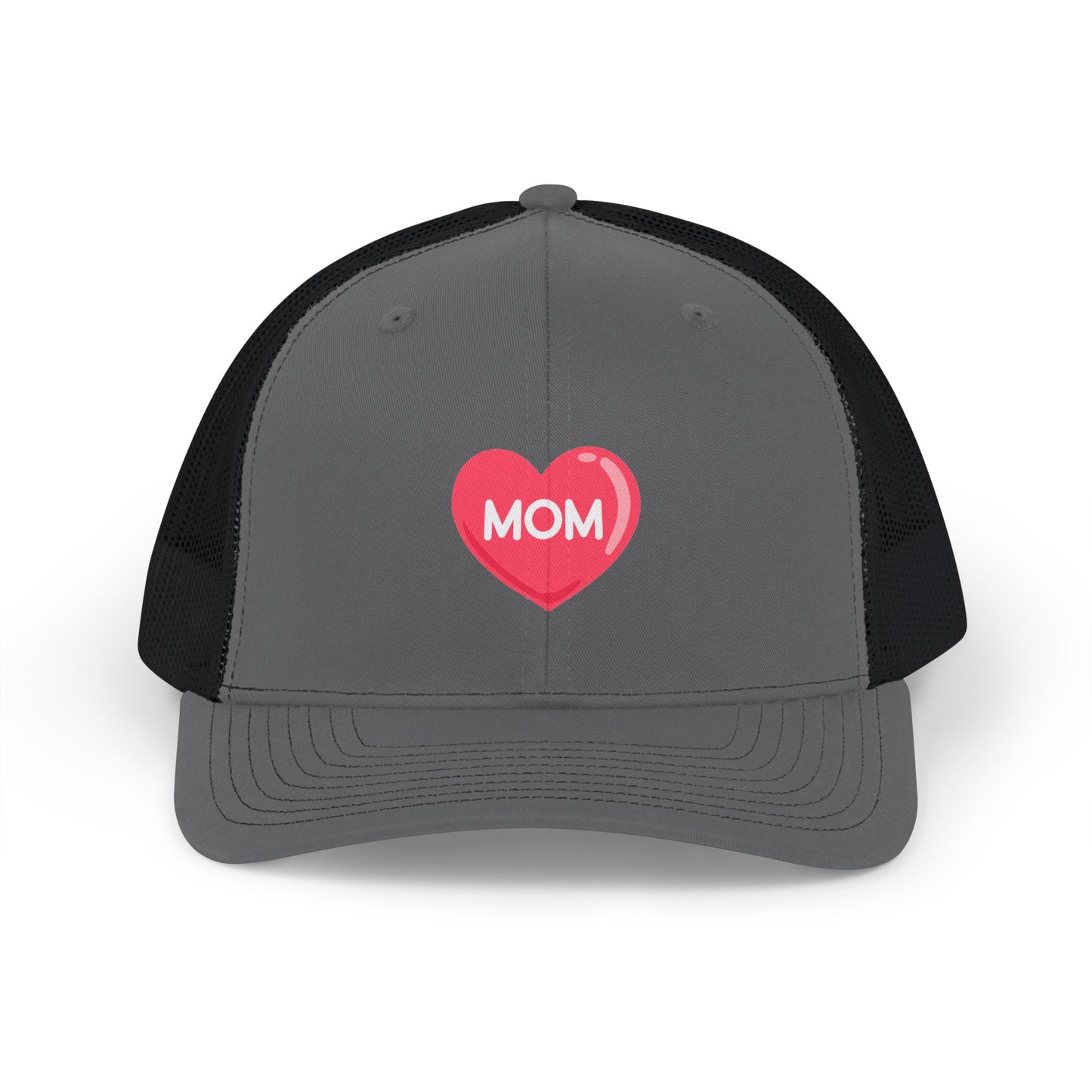 Mom Heart Snapback Cap — Trucker Hat for Mother's Day & Everyday Wear