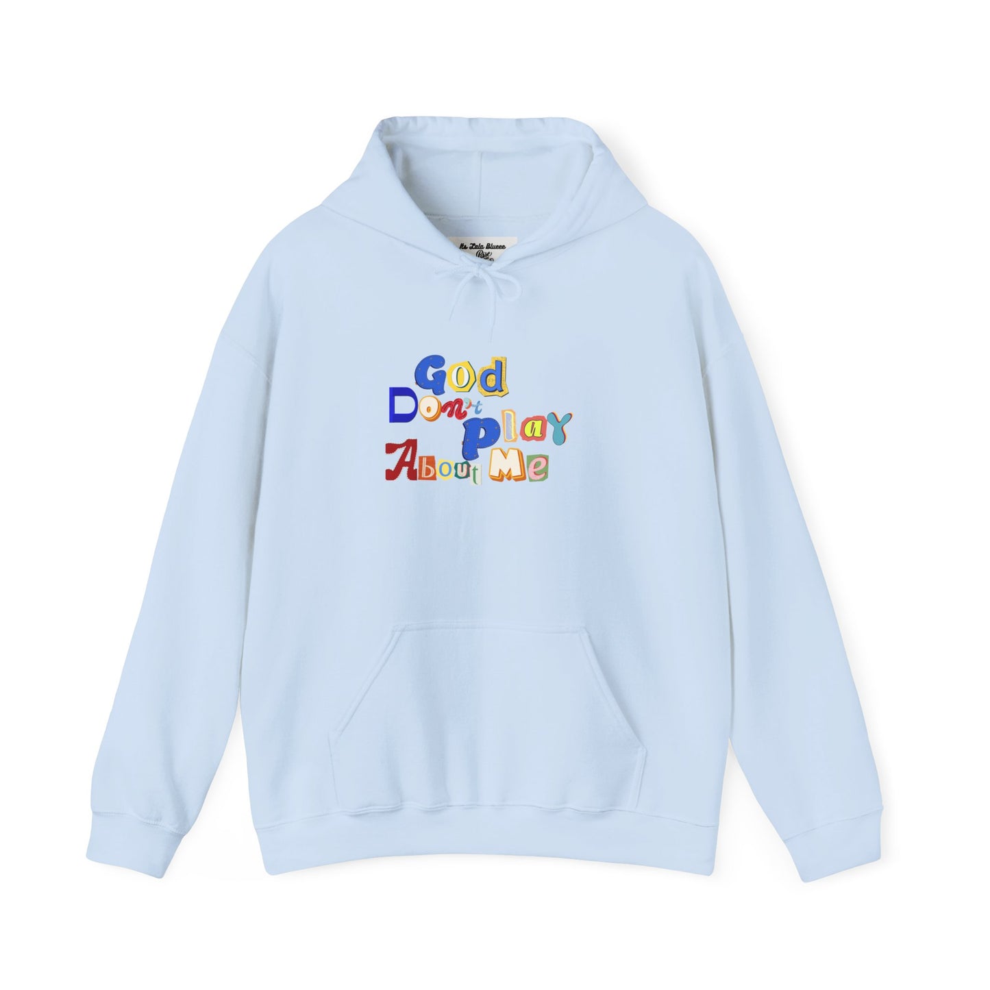 God on My Side Hoodie — Colorful Playful Faith Pullover