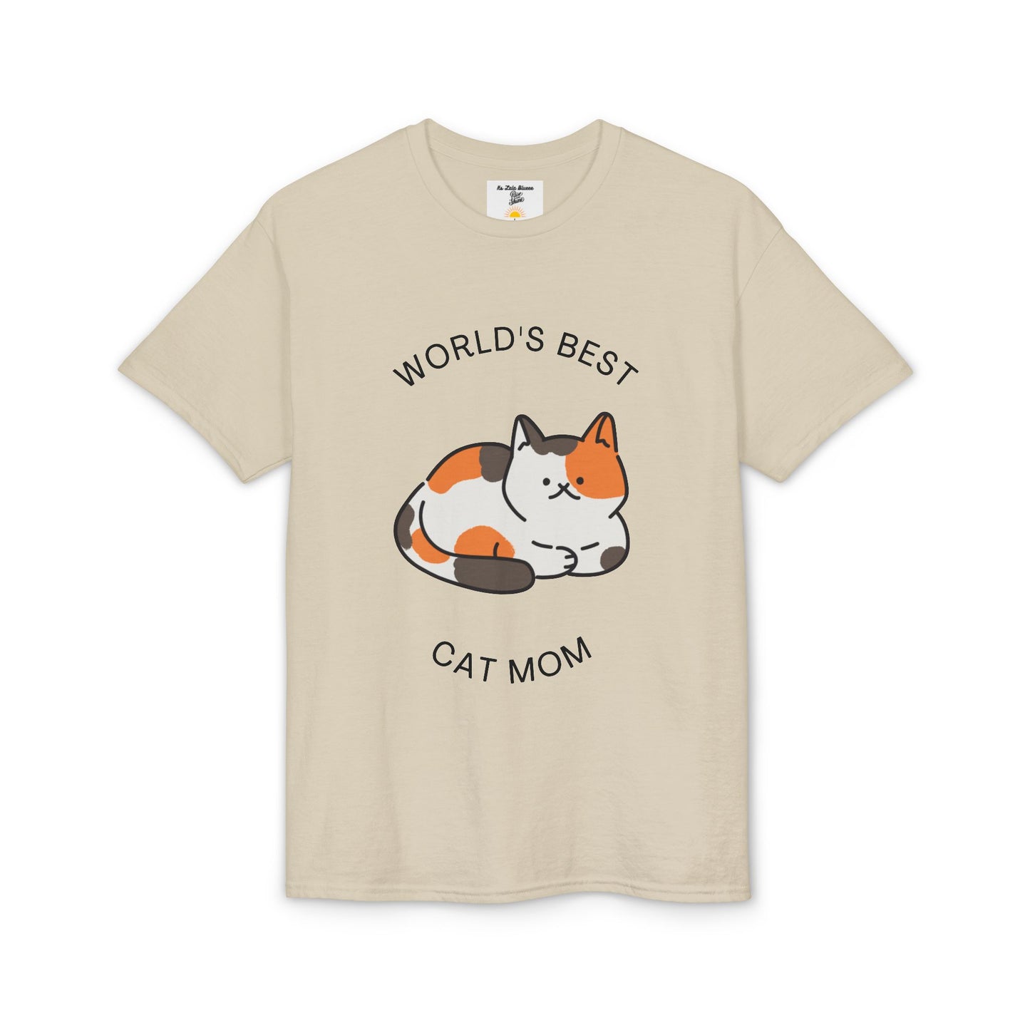 World's Best Cat Mom T-Shirt — Cute Calico Cat Tee for Cat Lovers