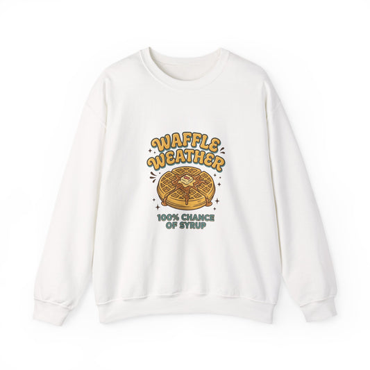 Waffle Weather Sweatshirt | Vintage Food Graphics, Retro Breakfast Tee