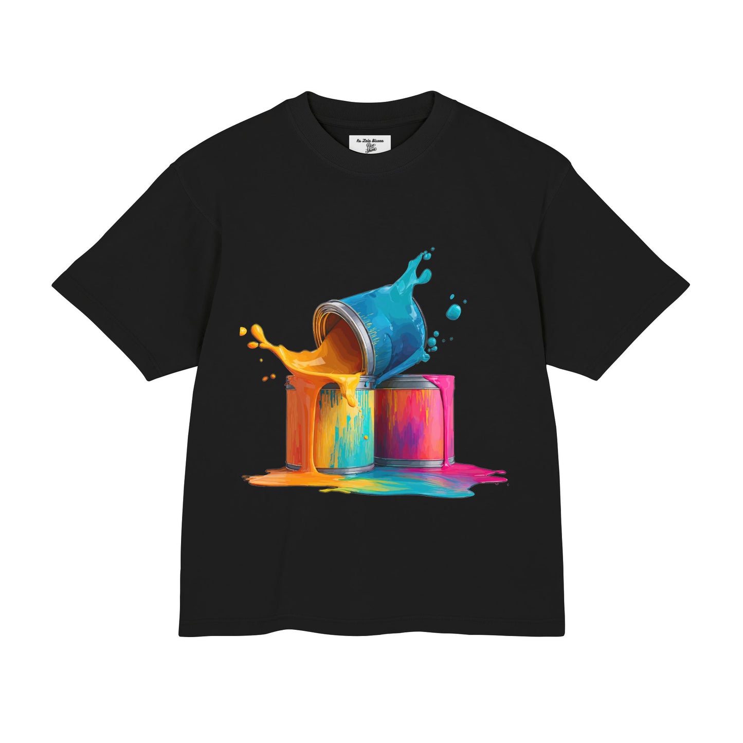 Paint Splash T-Shirt — Colorful Pour Painting Graphic Tee