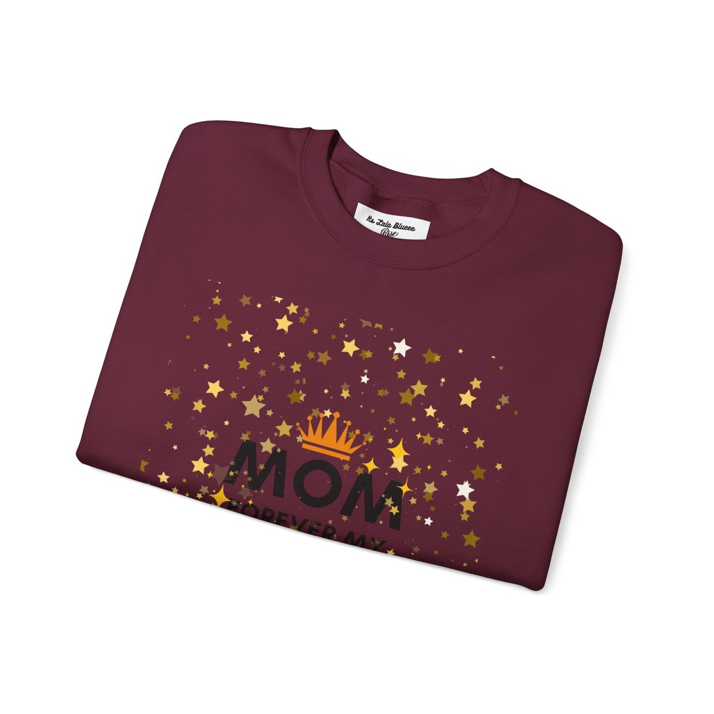 Mom Forever My Wow Crewneck Sweatshirt — Mother's Day Gift, Sparkle Crown Design