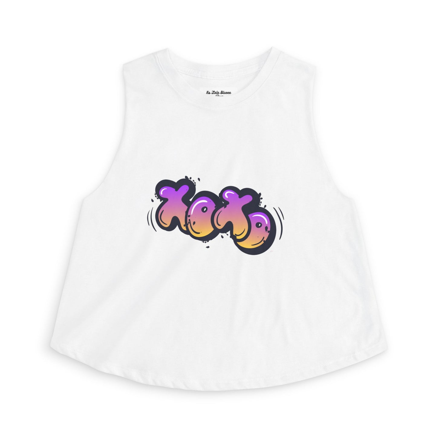 XOXO Graffiti Crop Top — Women’s Trendy Valentine Streetwear