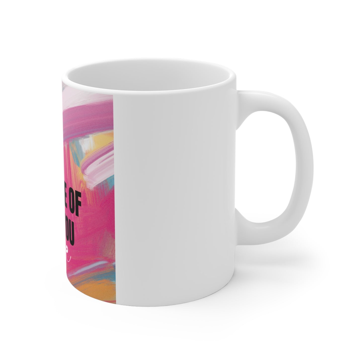 Inspirational 'Do More of What You Love' 11oz Colorful Brushstroke Mug