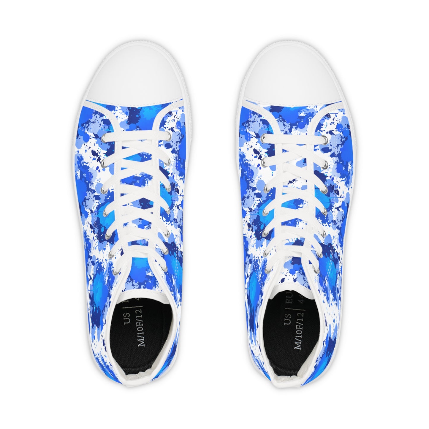 Blue Cloud Tie-Dye High Top Sneakers