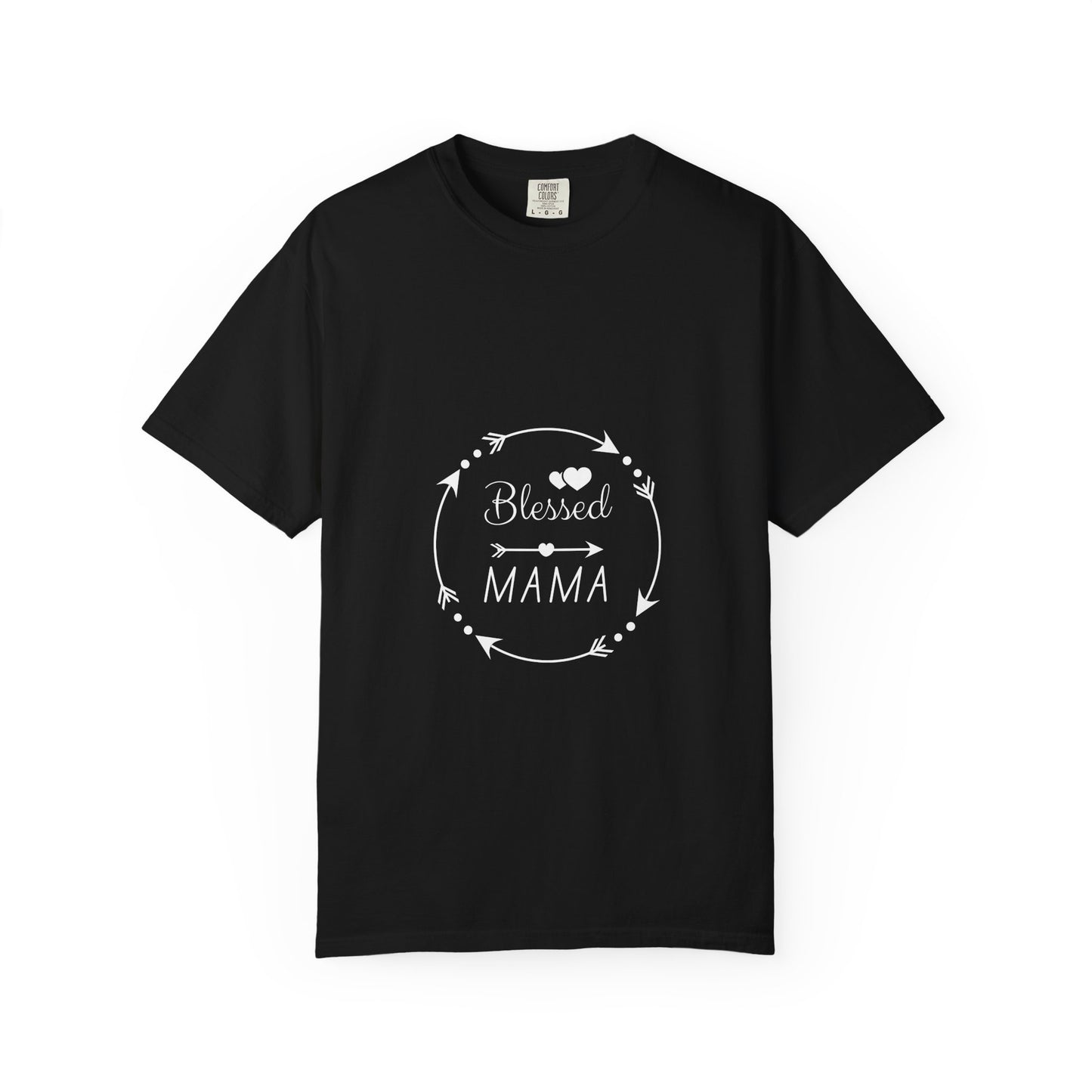 Blessed Mama T-Shirt – Floral Wreath Mother's Day Gift