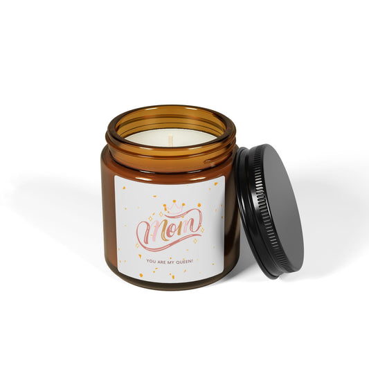 Mom Scented Soy Candle — Amber Jar, ‘You Are My Sunshine’ Gift