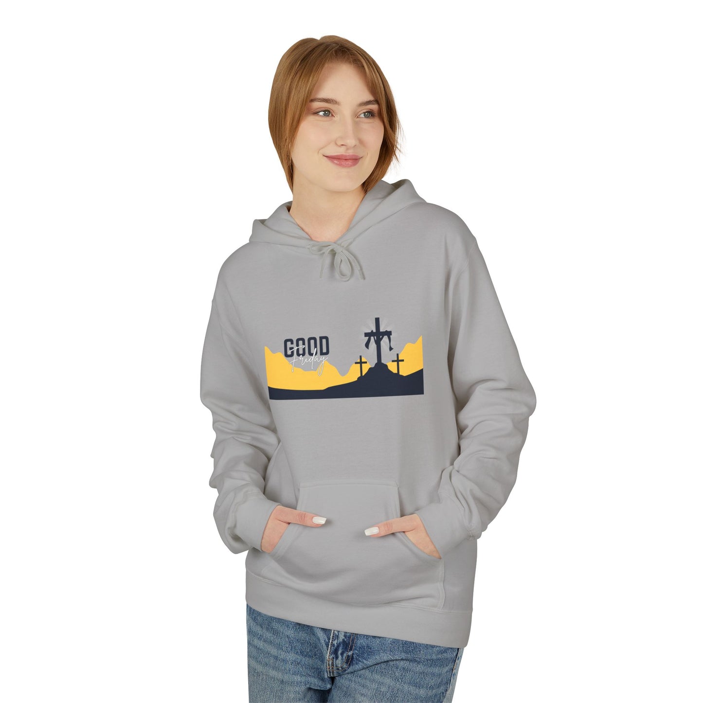 Good Friday Cross Hoodie — Christian Easter Religious Pullover
