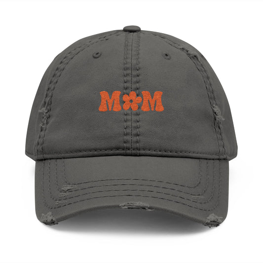 Embroidered Distressed 'M*M' Mom Hat – Retro Vintage Baseball Cap