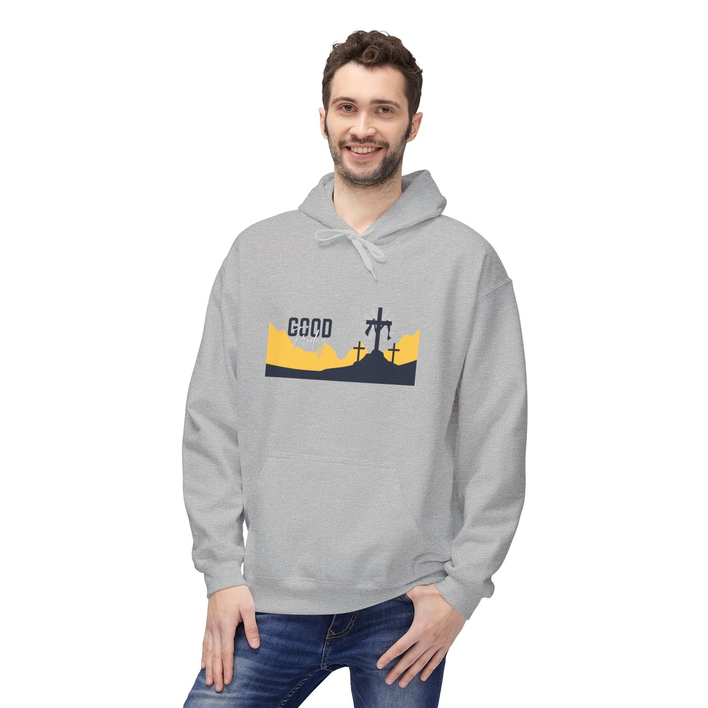 Good Friday Cross Hoodie — Christian Easter Religious Pullover