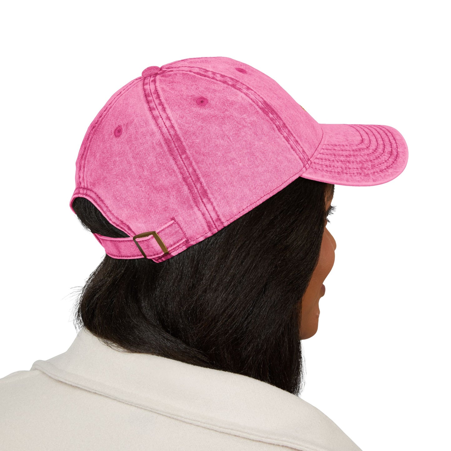 Embroidered 'Queen' Vintage Baseball Cap - Distressed Red Crown Hat