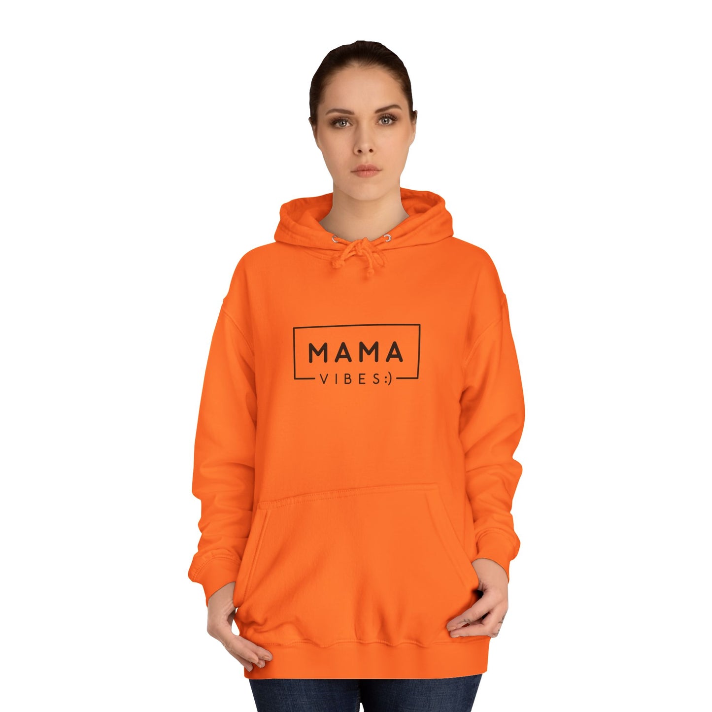 Mama Minimalist Hoodie — Simple 'MAMA' Script Pullover for New Moms & Mother's Day Gift