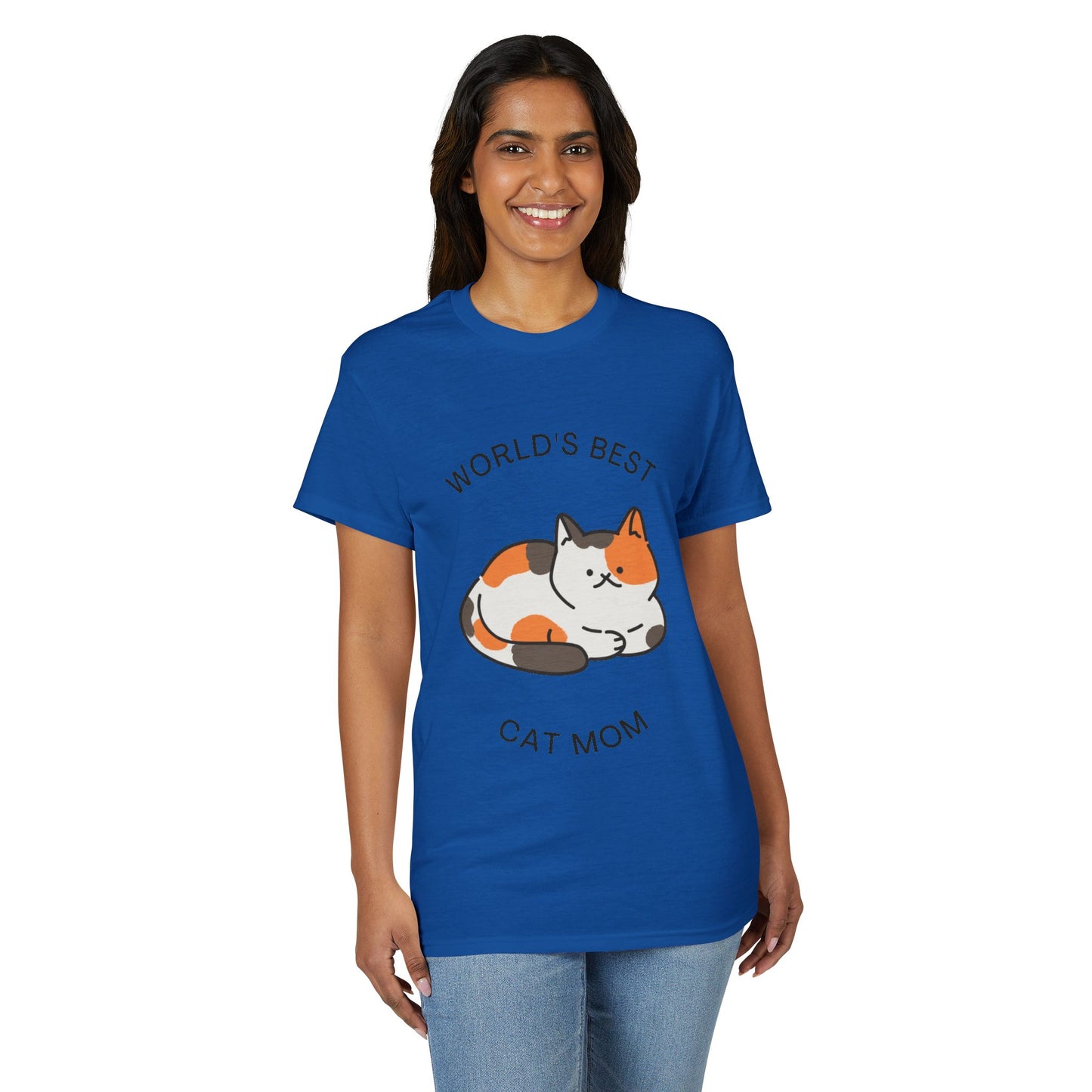 World's Best Cat Mom T-Shirt — Cute Calico Cat Tee for Cat Lovers