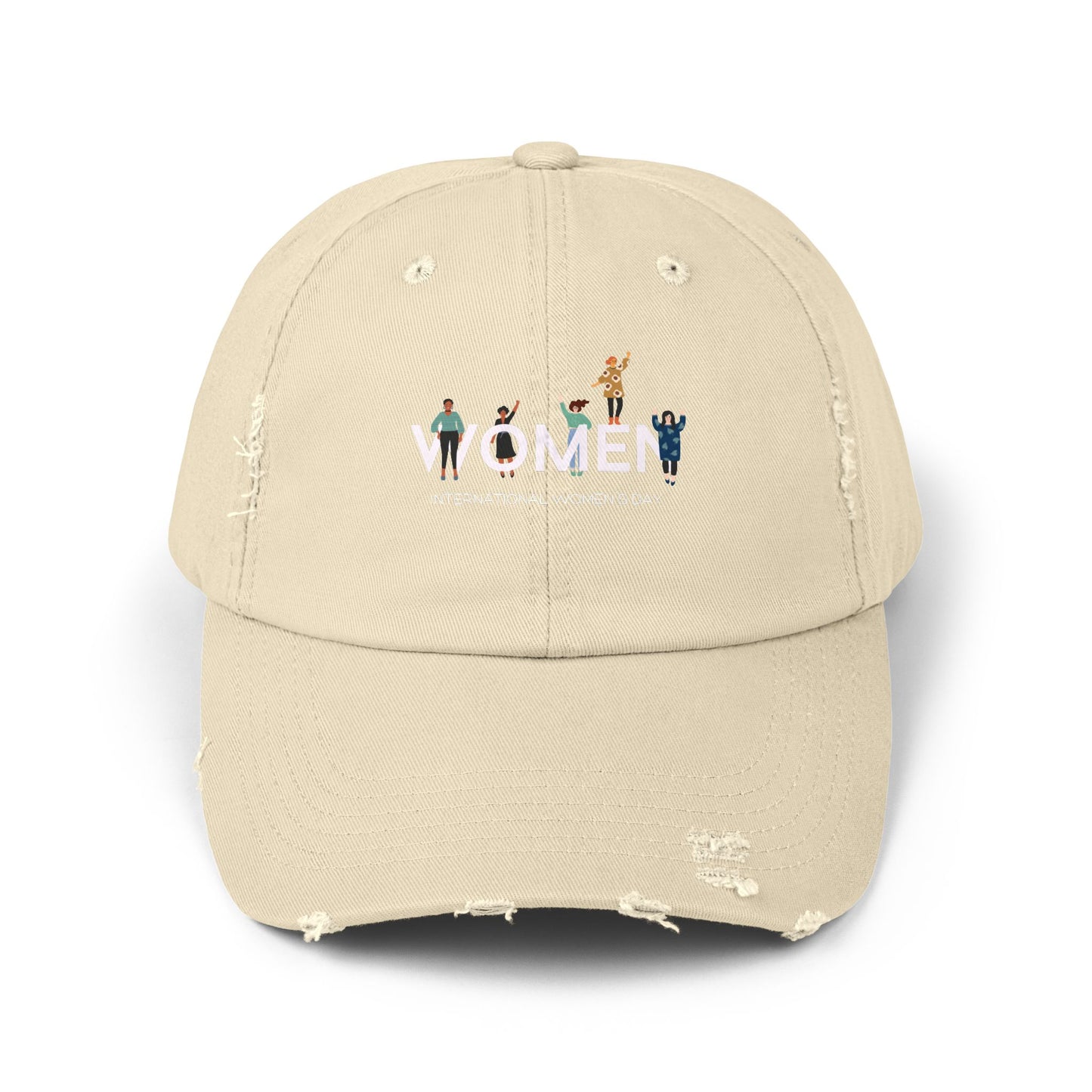 Women's Day Distressed Cap – 'WOMEN' International Women's Day Hat