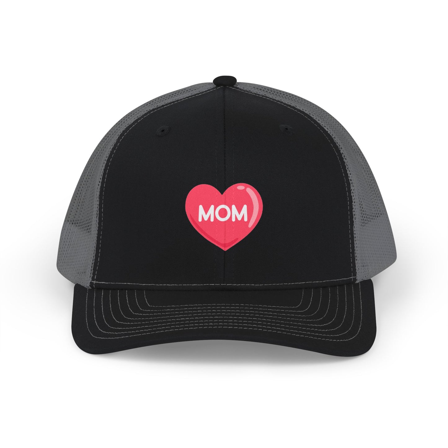 Mom Heart Snapback Cap — Trucker Hat for Mother's Day & Everyday Wear