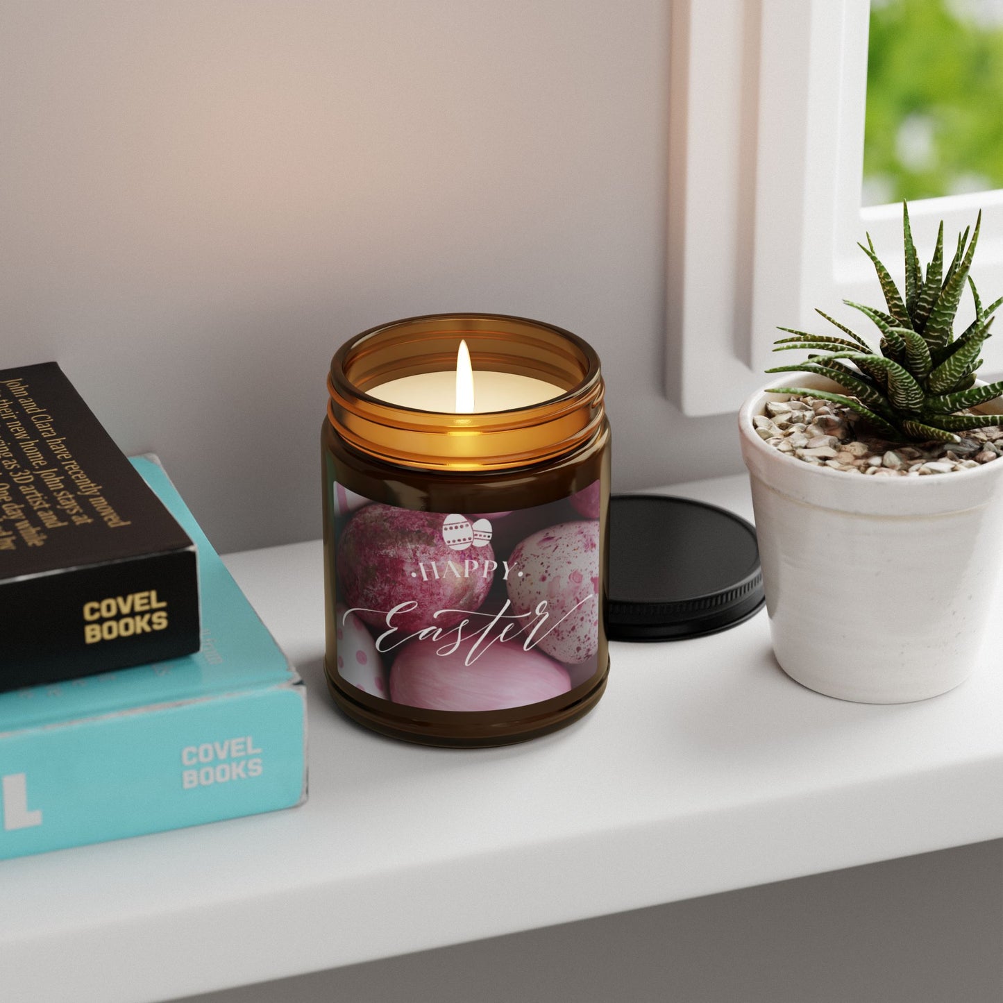 Easter Scented Soy Candle - Amber Jar
