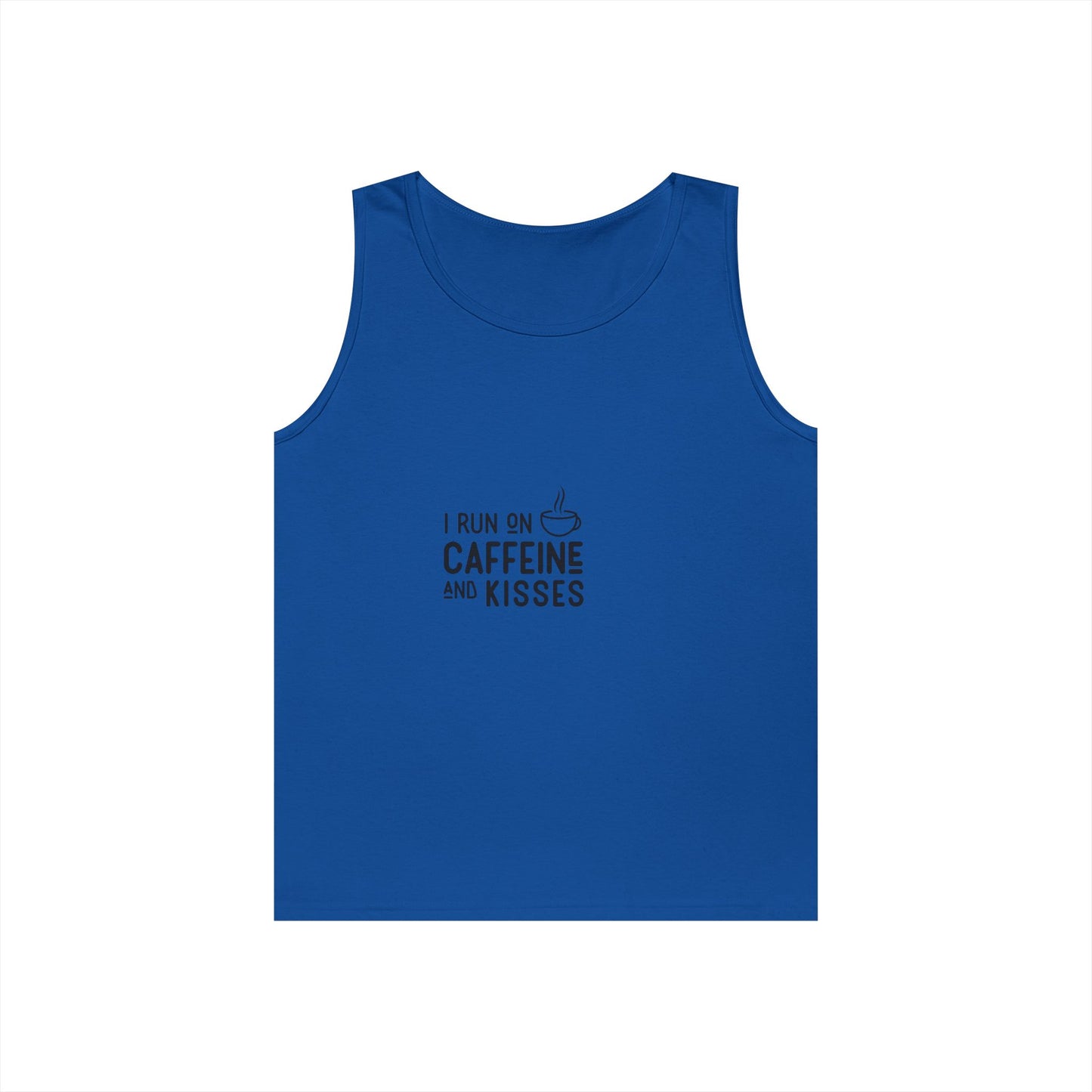 Caffeine & Kisses Tank Top — Cute Coffee Lover Shirt