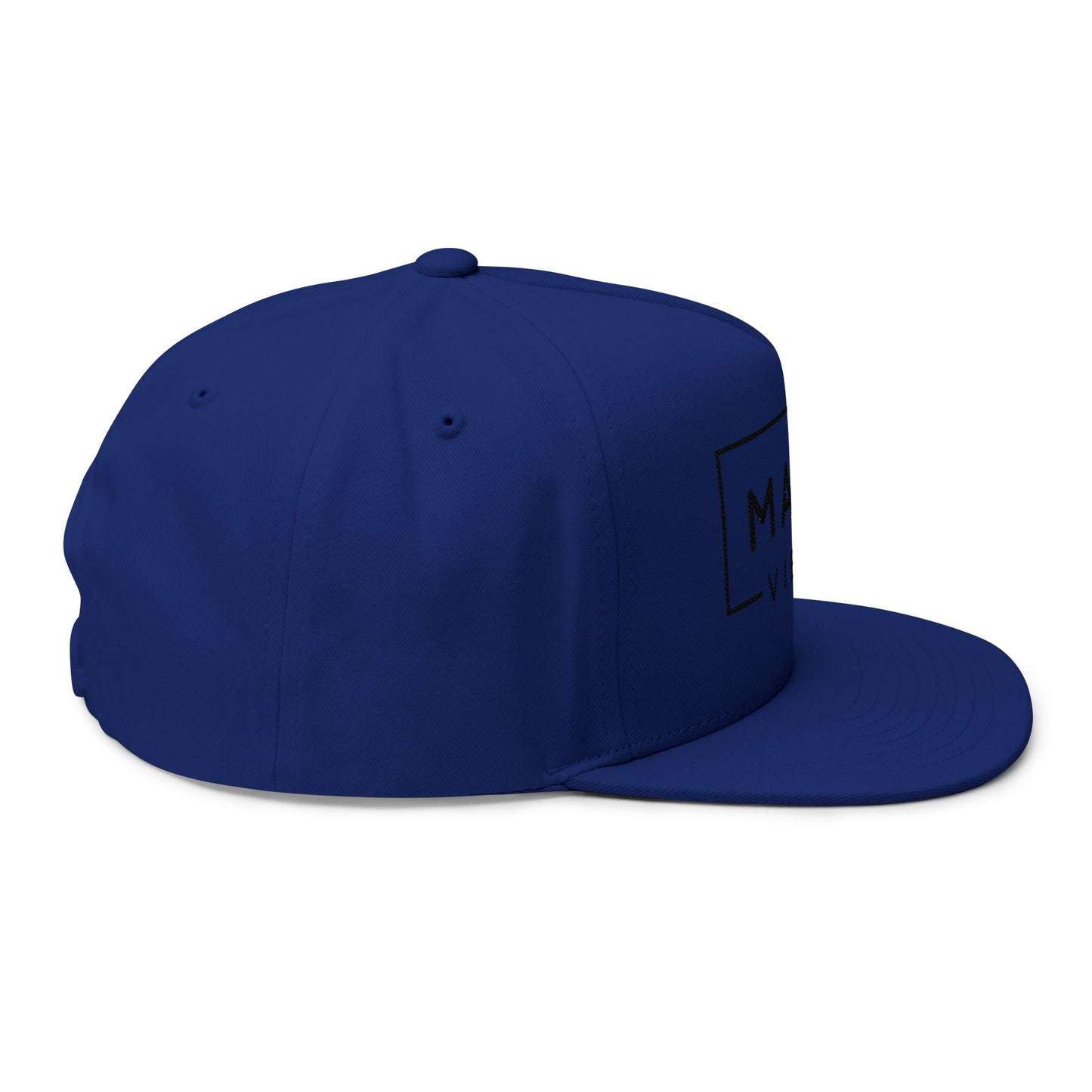Mama Vibes Embroidered Flat Bill Cap
