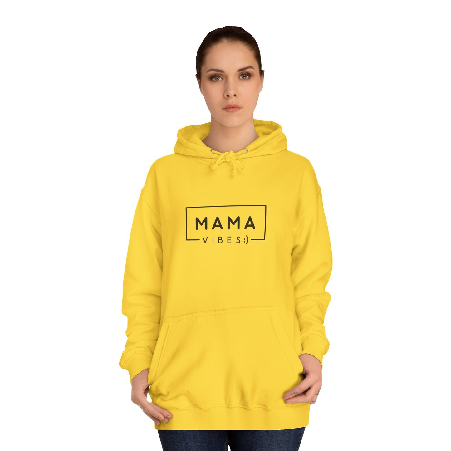 Mama Minimalist Hoodie — Simple 'MAMA' Script Pullover for New Moms & Mother's Day Gift
