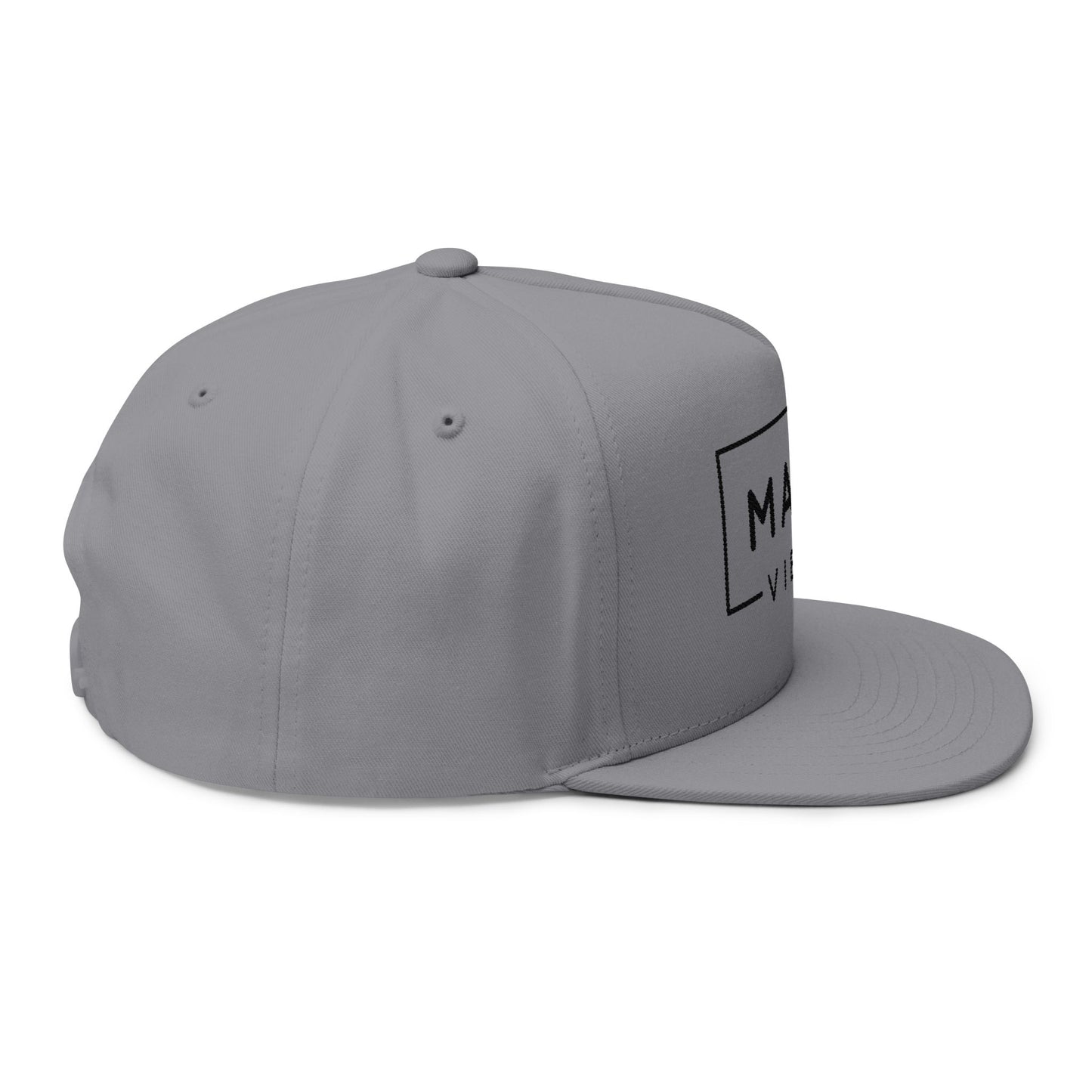 Mama Vibes Embroidered Flat Bill Cap