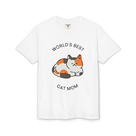 World's Best Cat Mom T-Shirt — Cute Calico Cat Tee for Cat Lovers