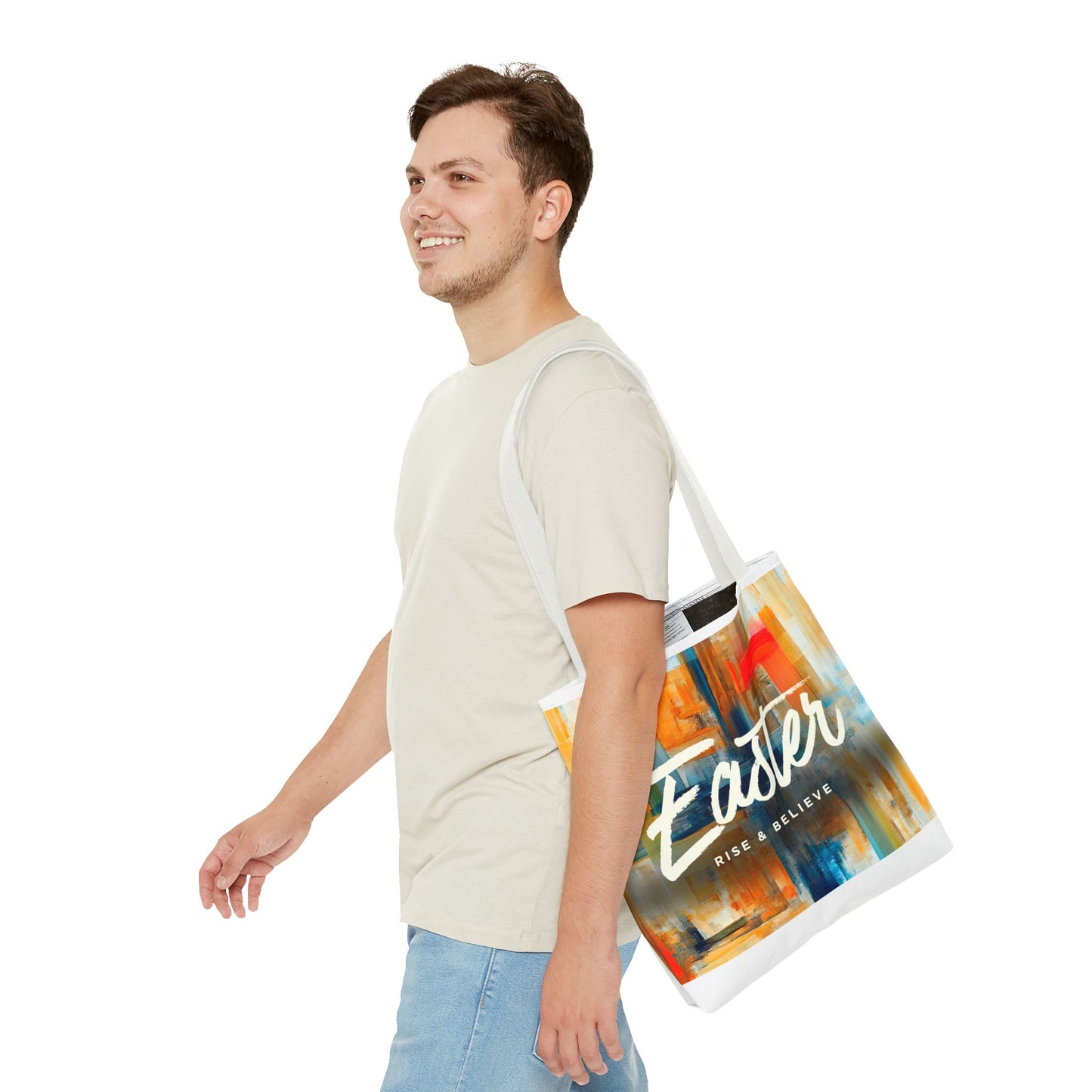 Easter Abstract Art Tote
