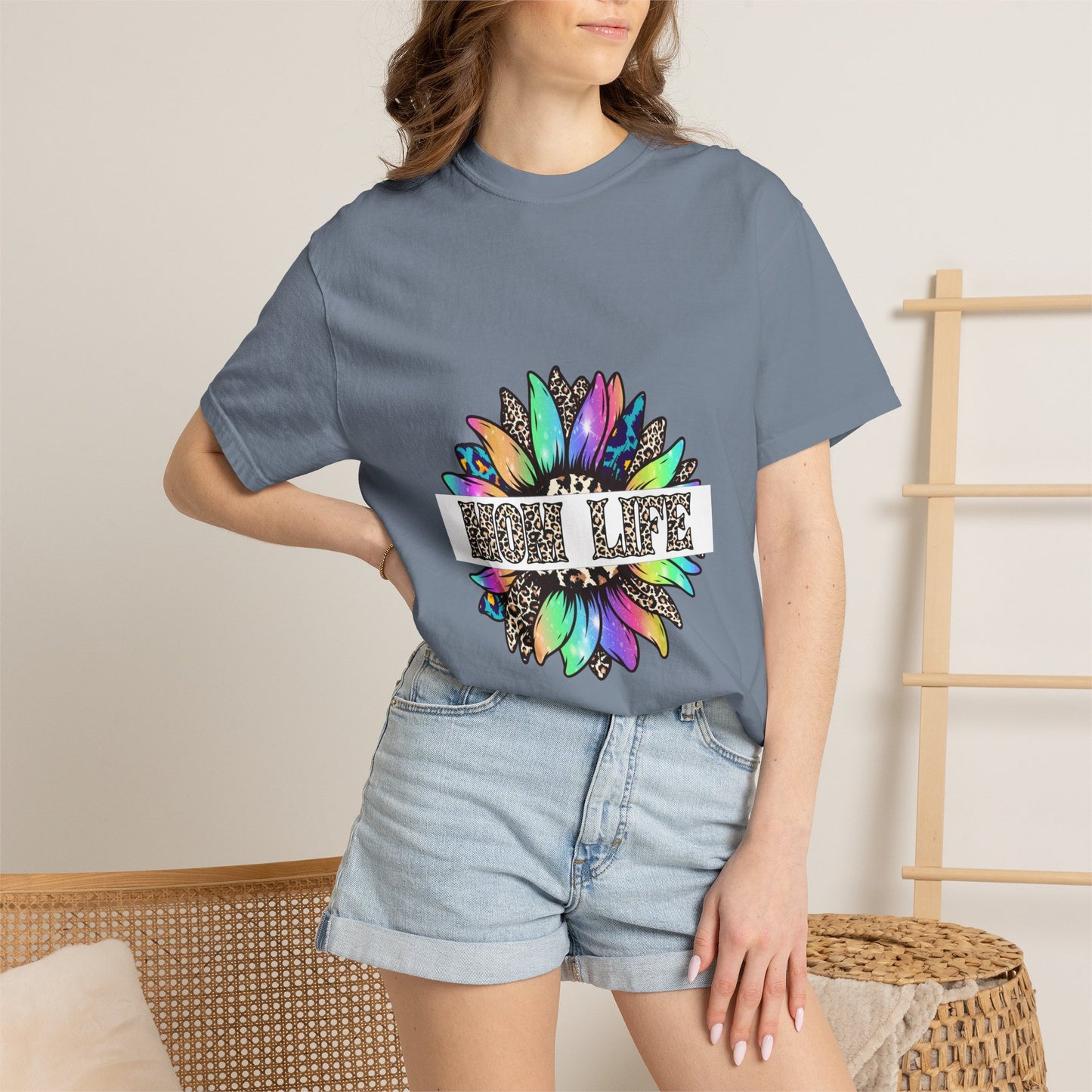 High Life Floral T-Shirt — Colorful Mandala Graphic Tee